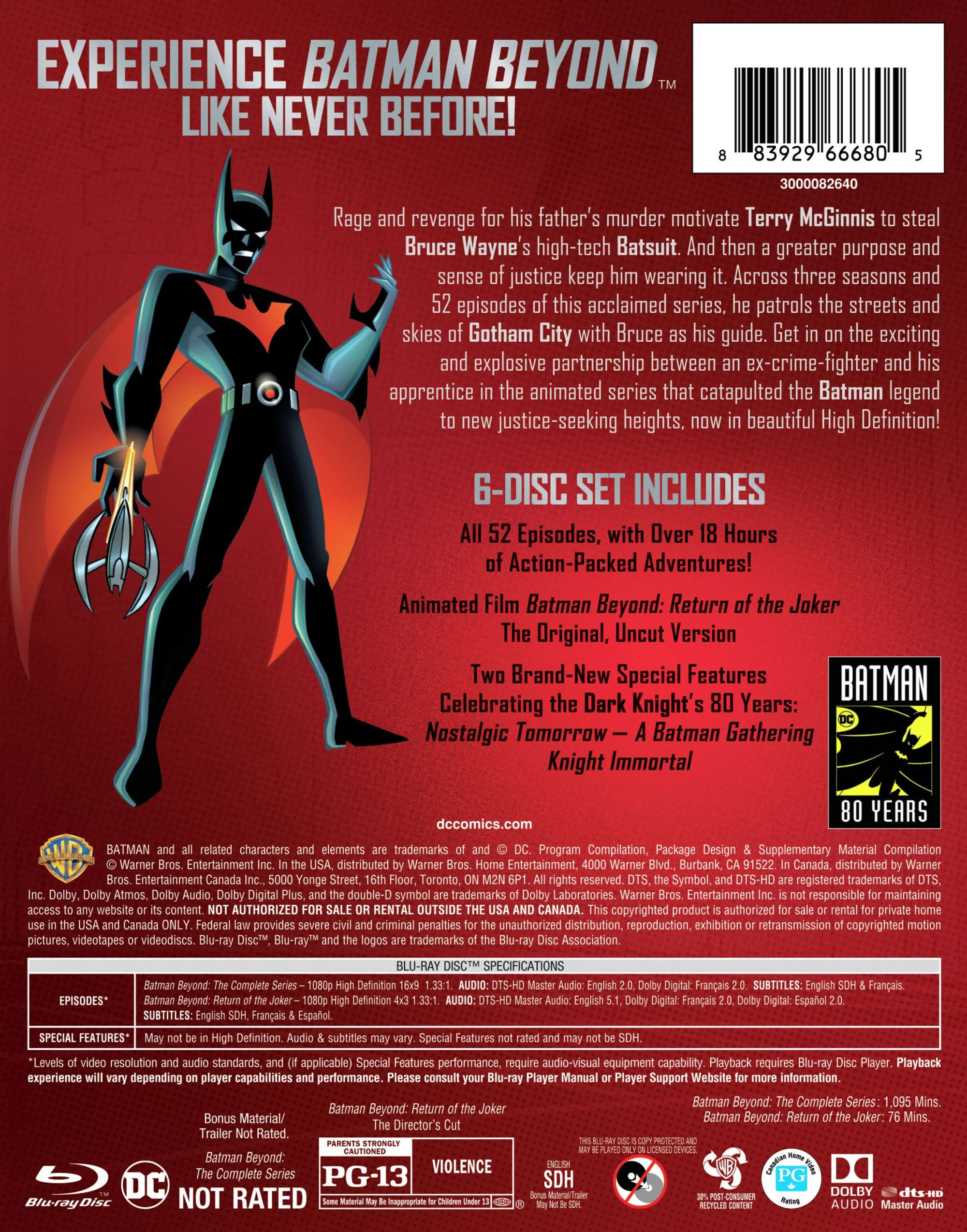 Batman Beyond: The Complete Series (Box Set) [Blu-ray] - Image 3