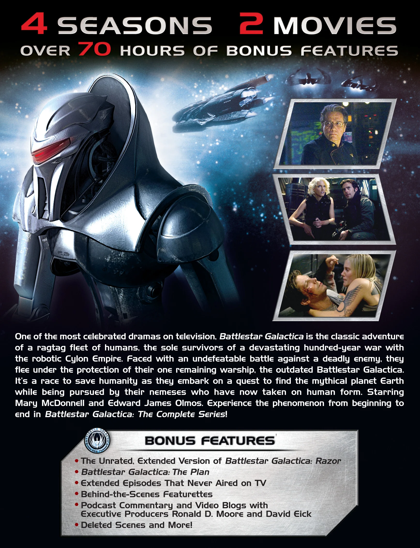 Battlestar Galactica: The Complete Series (Box Set) [DVD] - Image 3