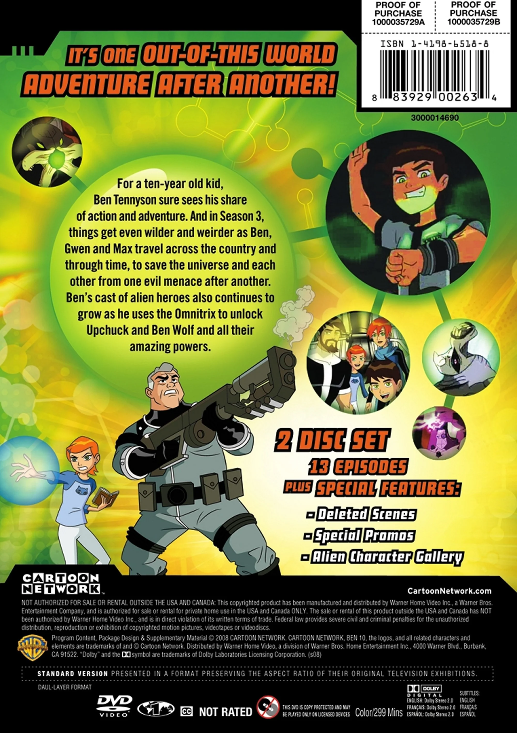 Cartoon Network: Classic Ben 10 Season 3 [DVD] - Image 3
