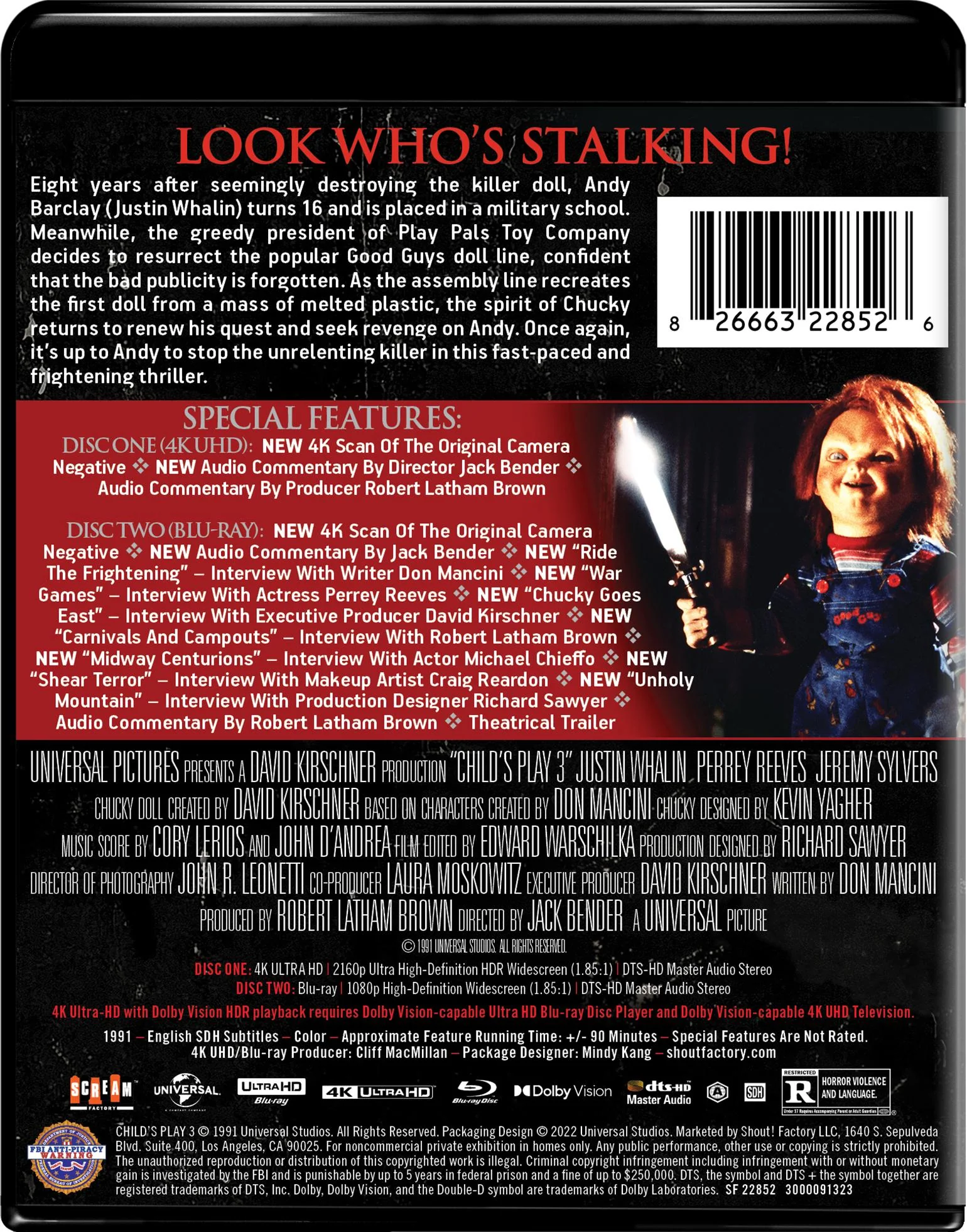 Child's Play 3 - Collector's Edition 4K Ultra HD + Blu-ray [UHD] - Image 3