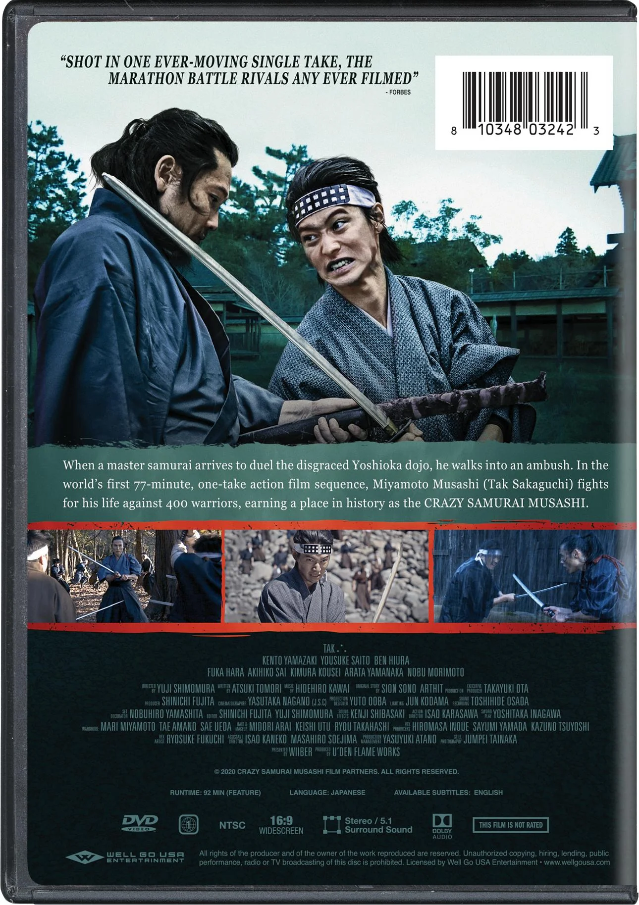 Crazy Samurai: 400 vs 1 [DVD] - Image 3