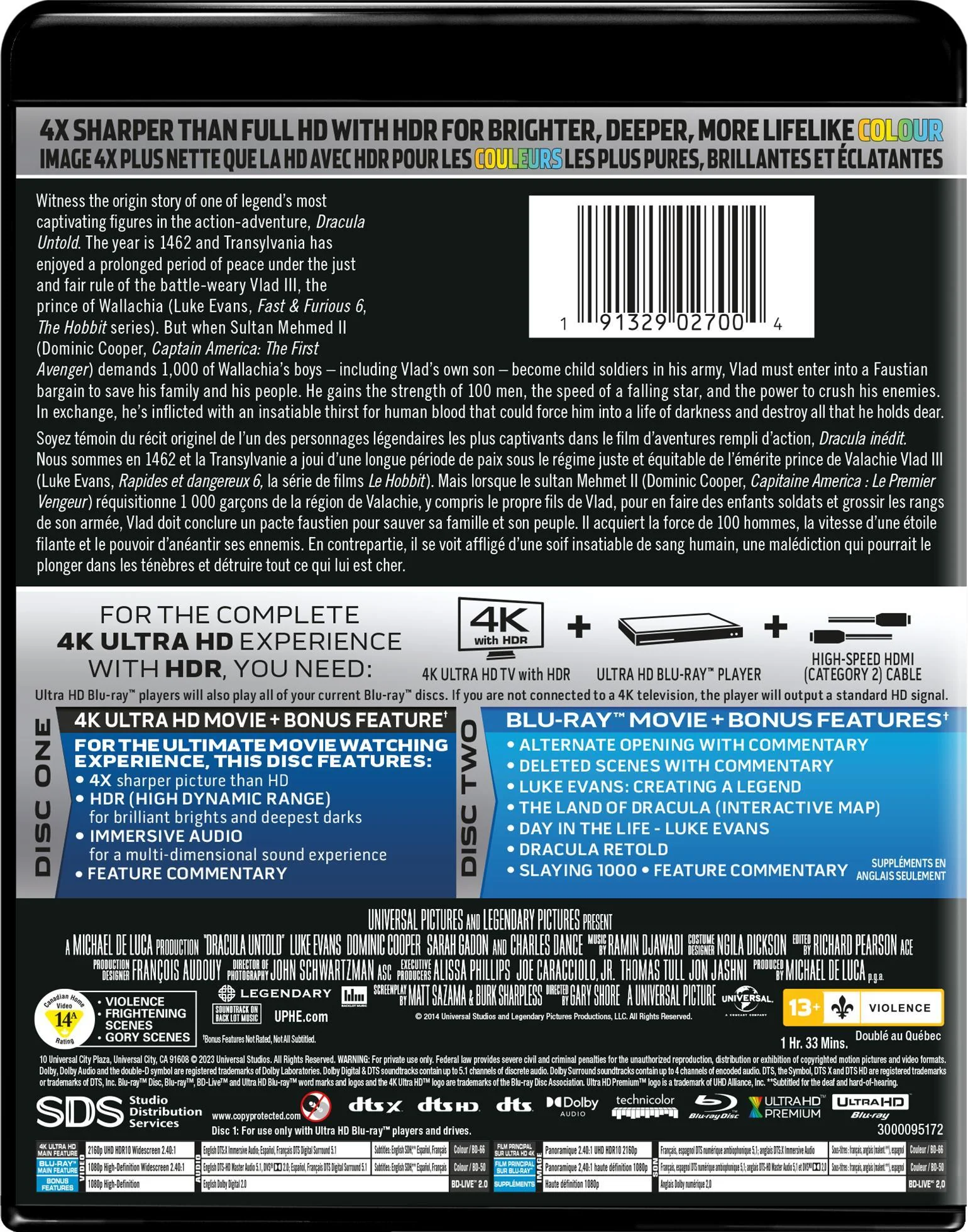 Dracula Untold (4K Ultra HD + Blu-ray) [UHD] - Image 3
