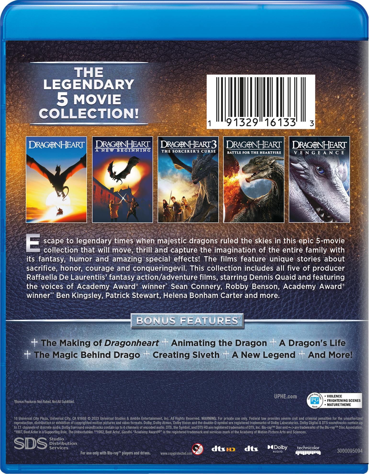 Dragonheart: 5-Movie Collection [Blu-Ray] - Image 3