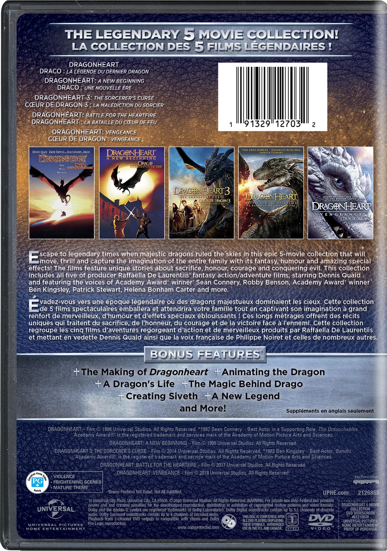 Dragonheart: 5-Movie Collection [DVD] - Image 3