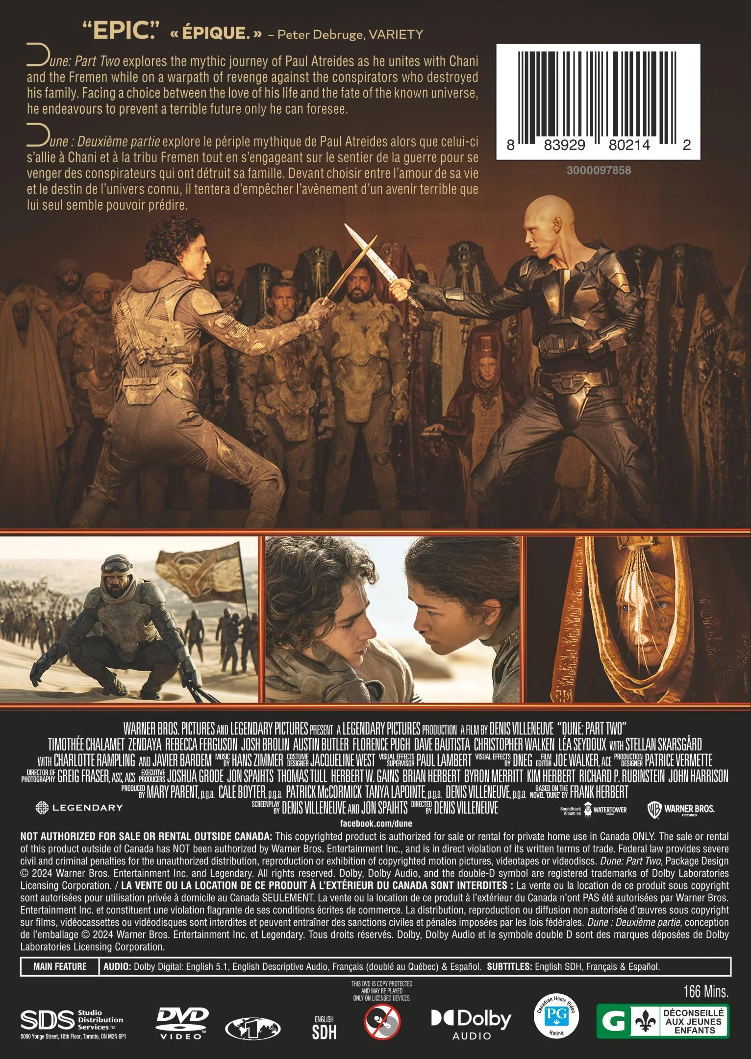 Dune: Part Two [DVD] - Image 3
