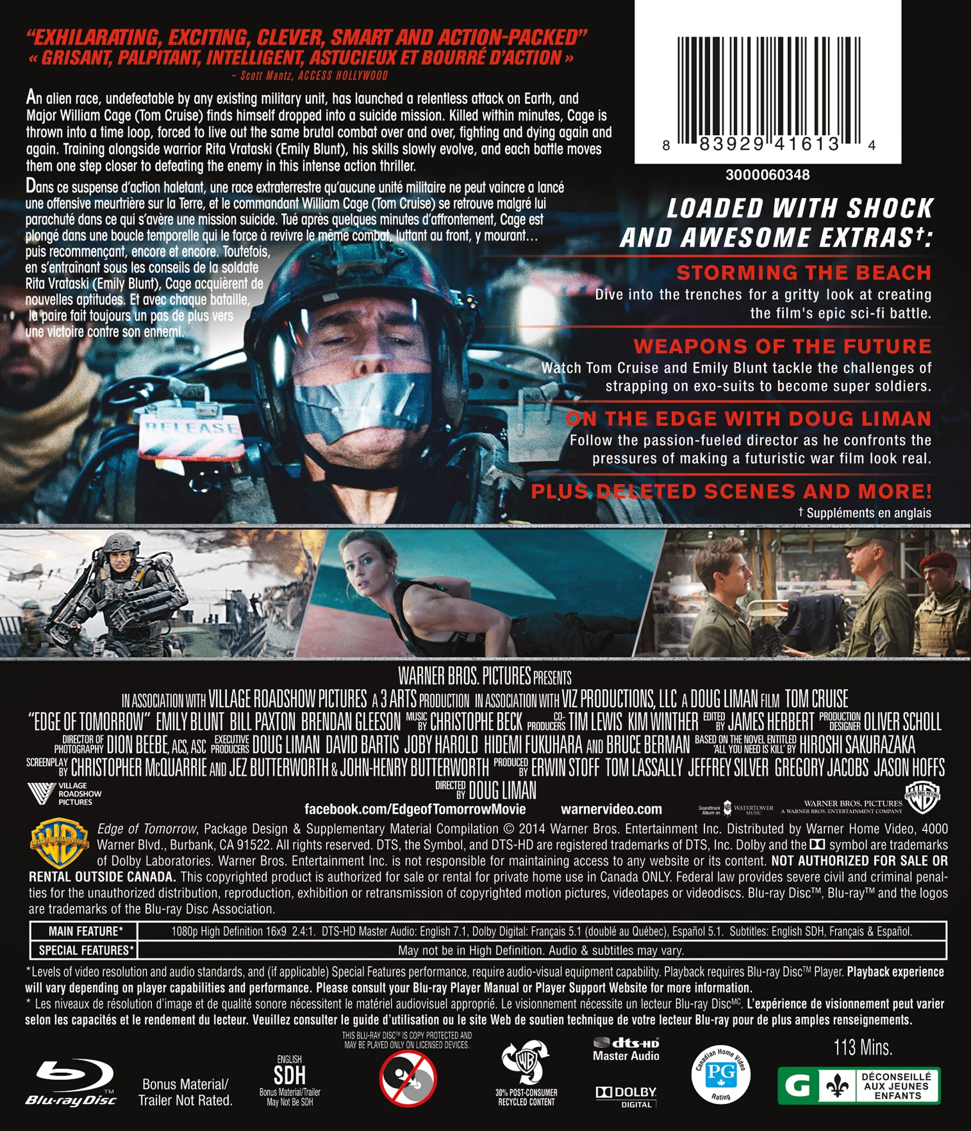 Edge of Tomorrow /Un Jour Sans Lendemain [Blu-Ray] - Image 3