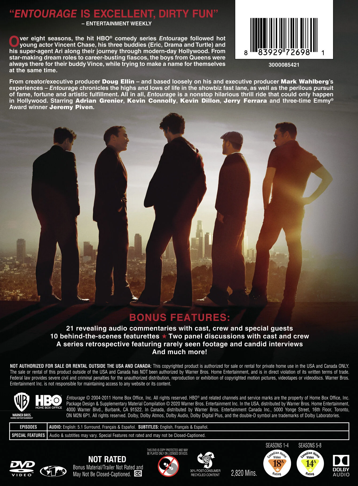 Entourage: The Complete Series (Box Set) [DVD] - Image 3