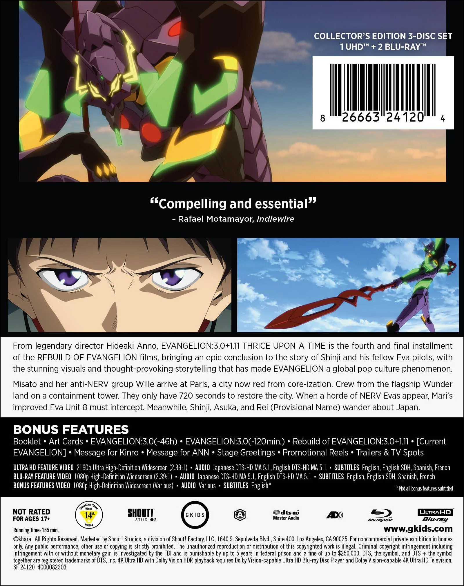 Evangelion: 3.0+1.11 Thrice Upon a Time - Collector's Edition 4K Ultra HD + Blu-ray [UHD] - Image 3