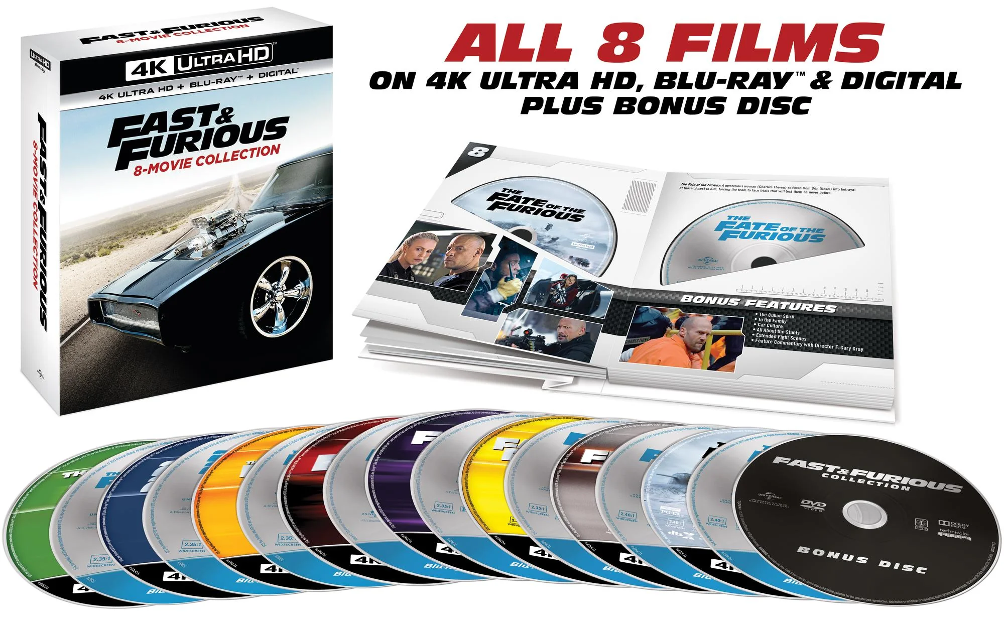 Fast & Furious 8-Movie Collection (4K Ultra HD + Blu-ray) [UHD] - Image 4