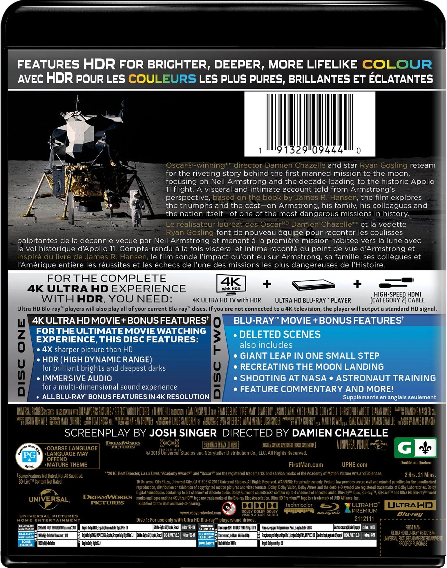 First Man (4K Ultra HD + Blu-ray) [UHD] - Image 3
