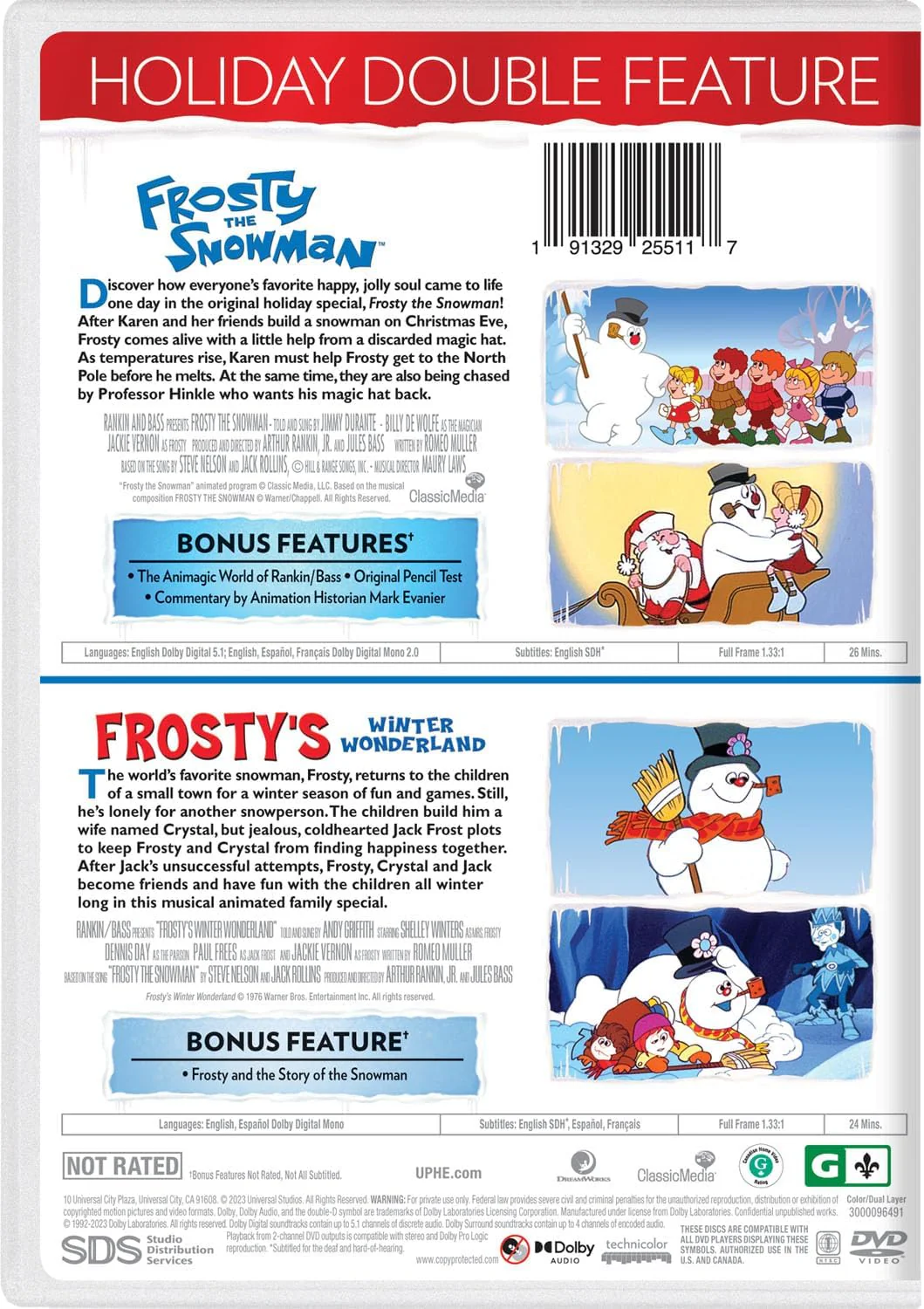Frosty the Snowman / Frosty's Winter Wonderland - Holiday Double Feature [DVD] - Image 3