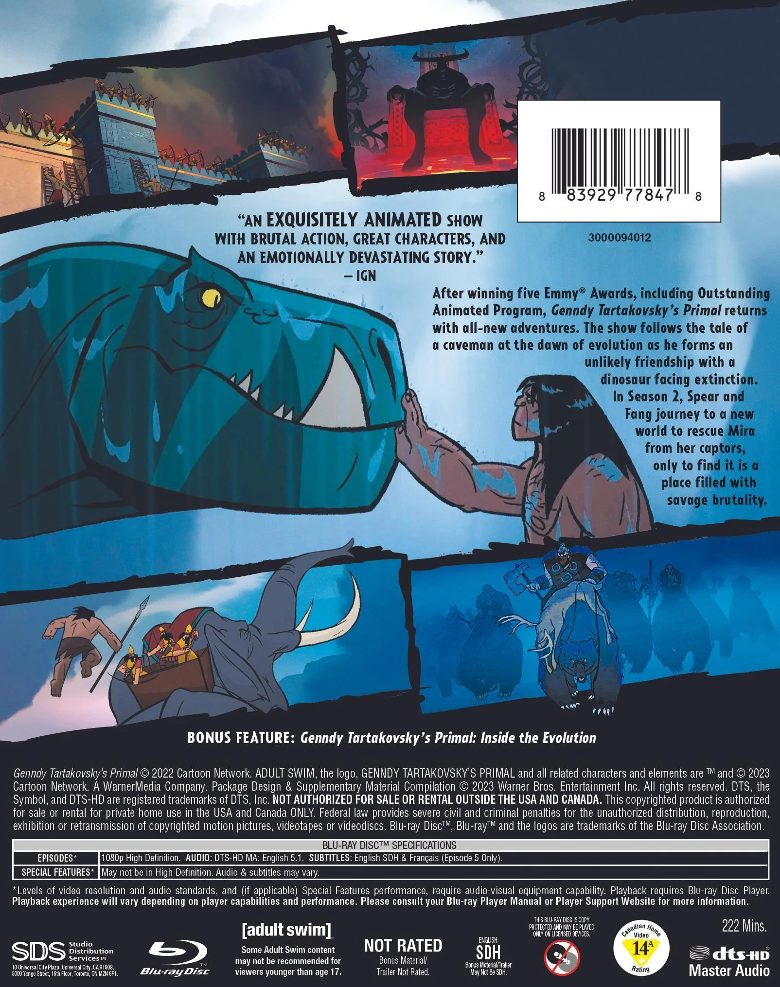 Genndy Tartakovsky's Primal: The Complete Second Season [Blu-ray] - Image 3