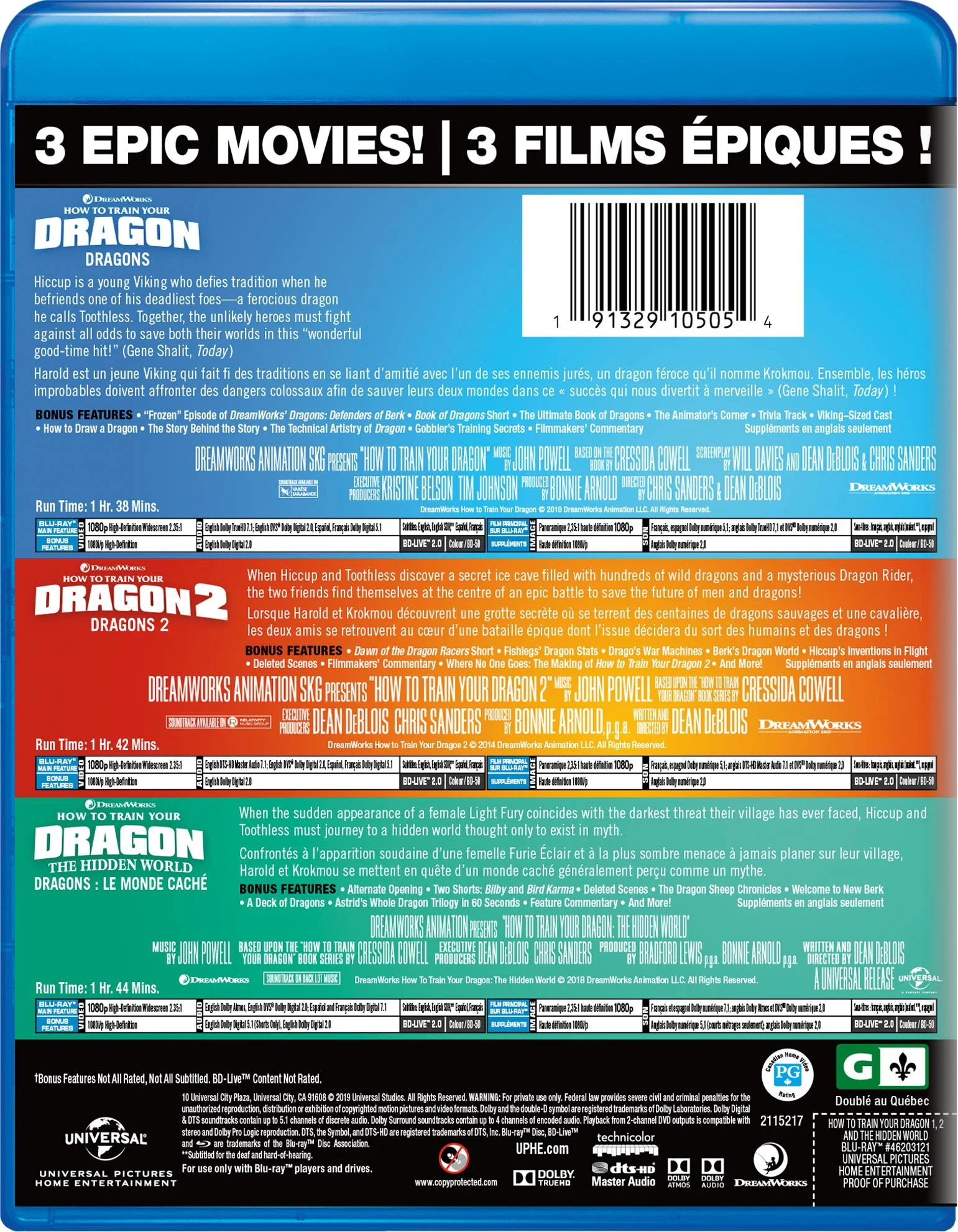 How to Train Your Dragon: 3-Movie Collection [Blu-Ray] - Image 3