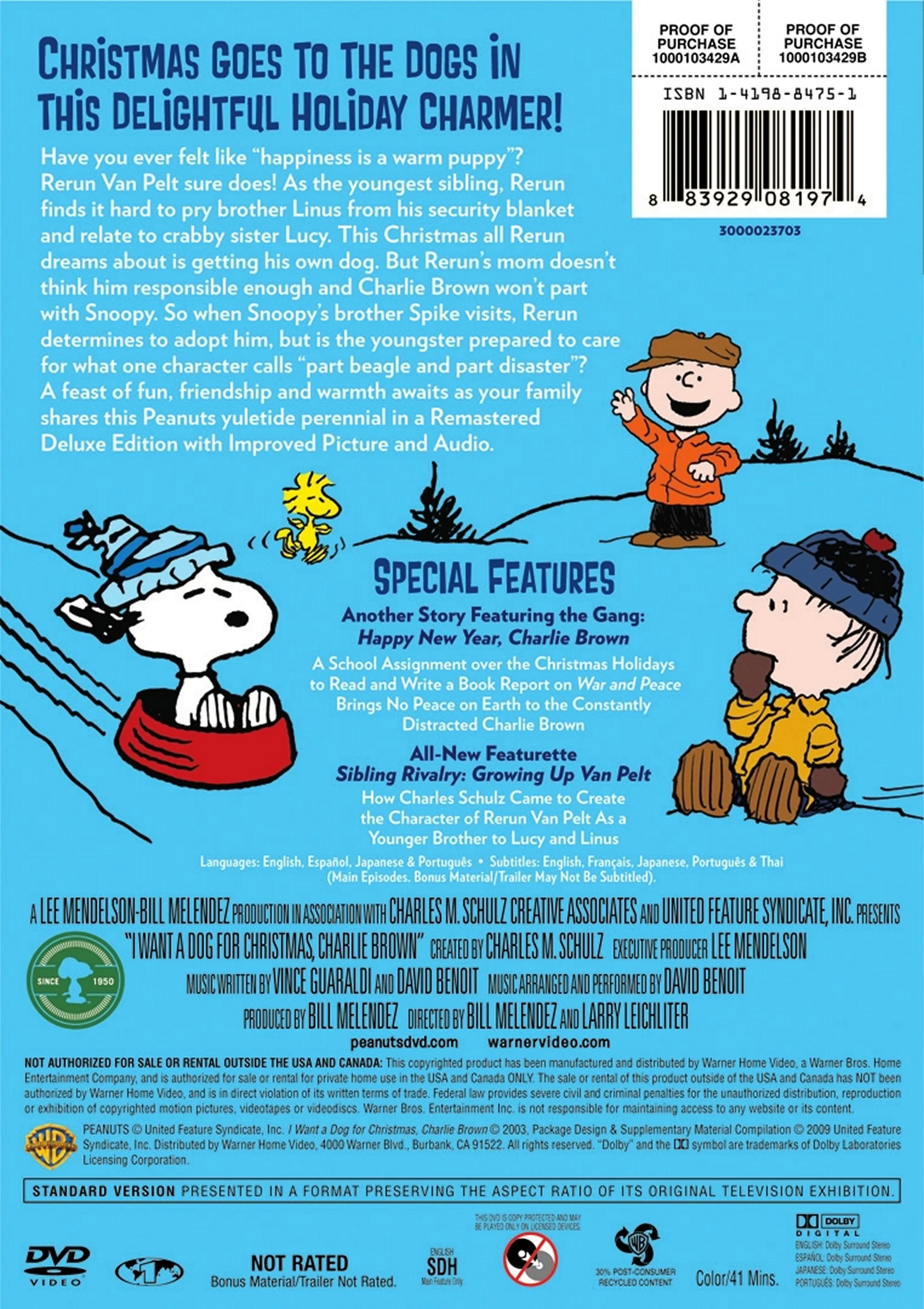 I Want a Dog for Christmas, Charlie Brown: Deluxe Edition [DVD] - Image 3