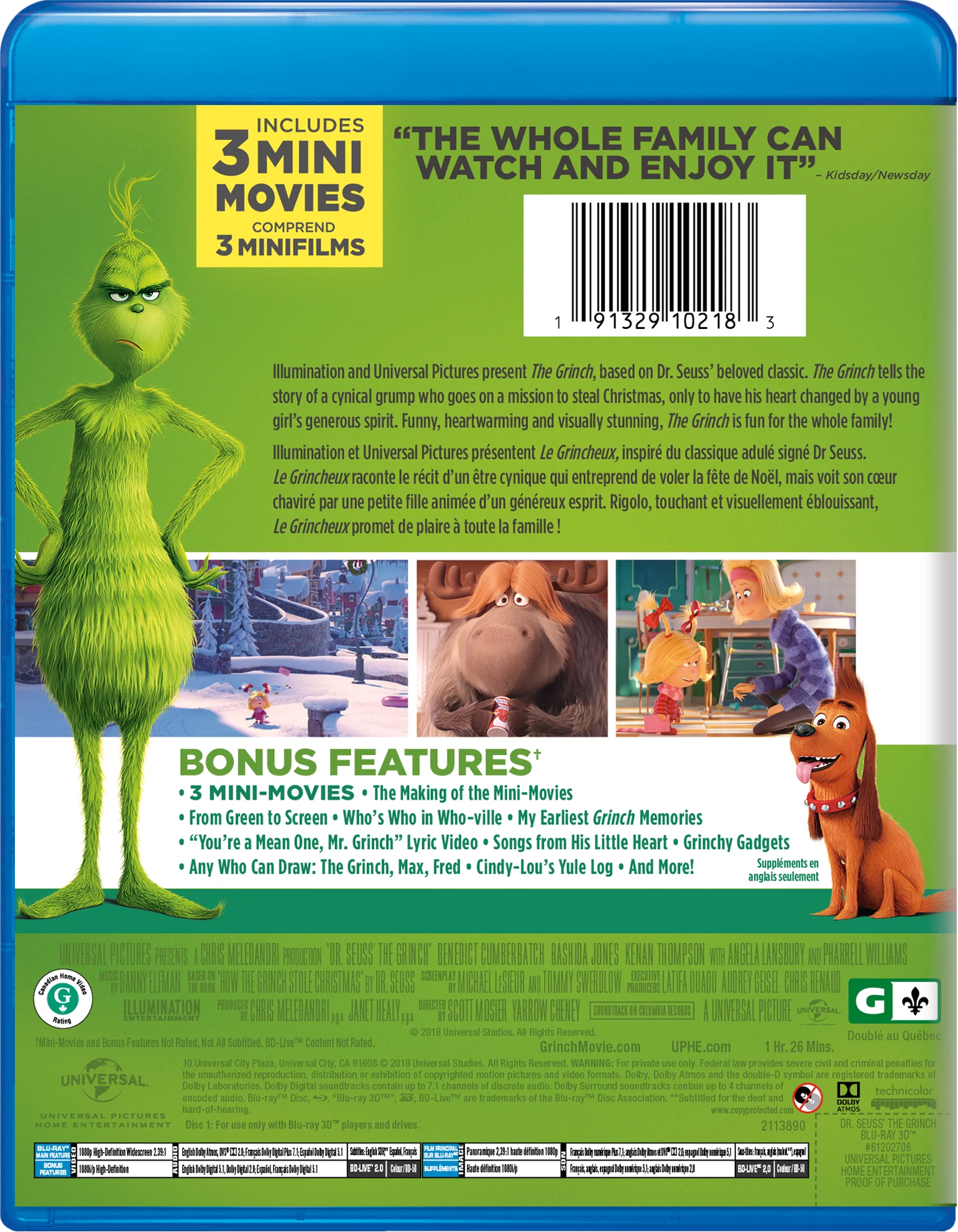 Illumination Presents: Dr. Seuss' The Grinch (Blu-ray + DVD) [Blu-Ray] - Image 3
