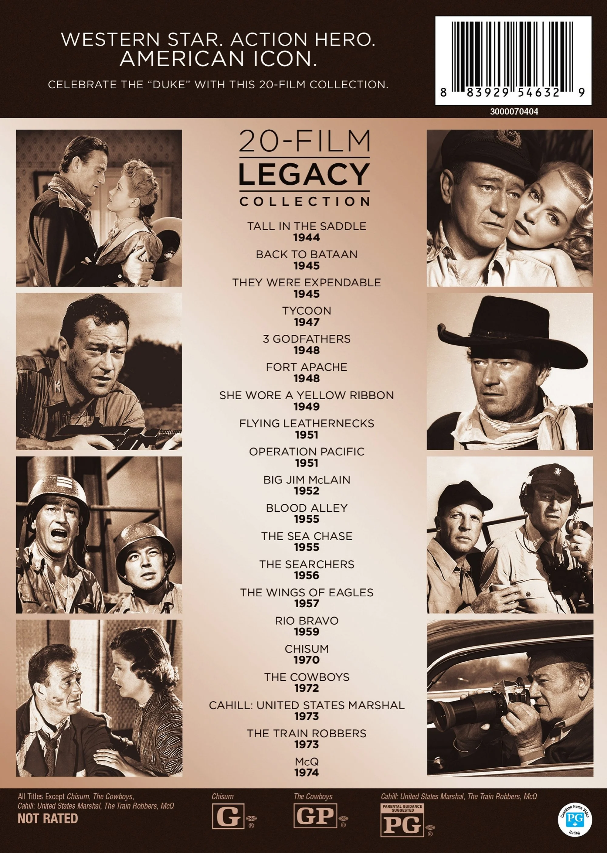John Wayne 20-film Legacy Collection (Box Set) [DVD] - Image 3