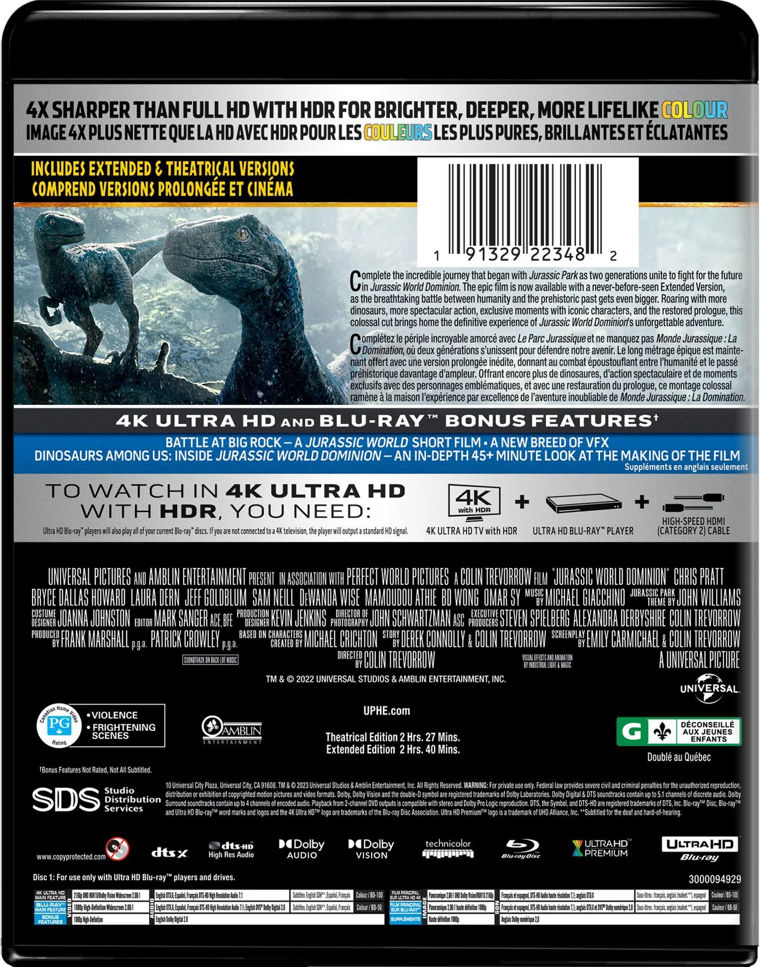 Jurassic World Dominion (4K Ultra HD + Blu-ray) [UHD] - Image 3