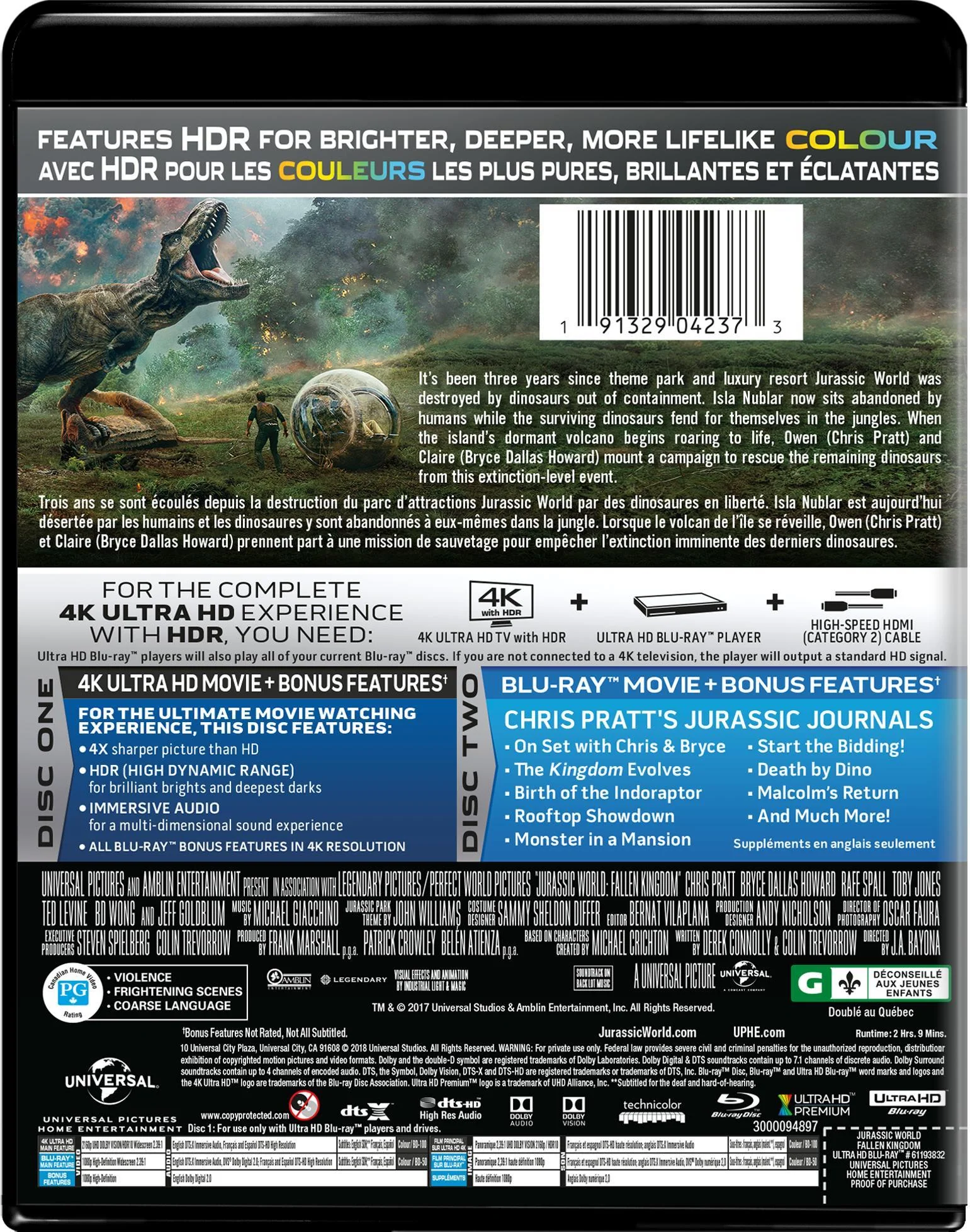 Jurassic World: Fallen Kingdom (4K Ultra HD + Blu-ray) [UHD] - Image 3