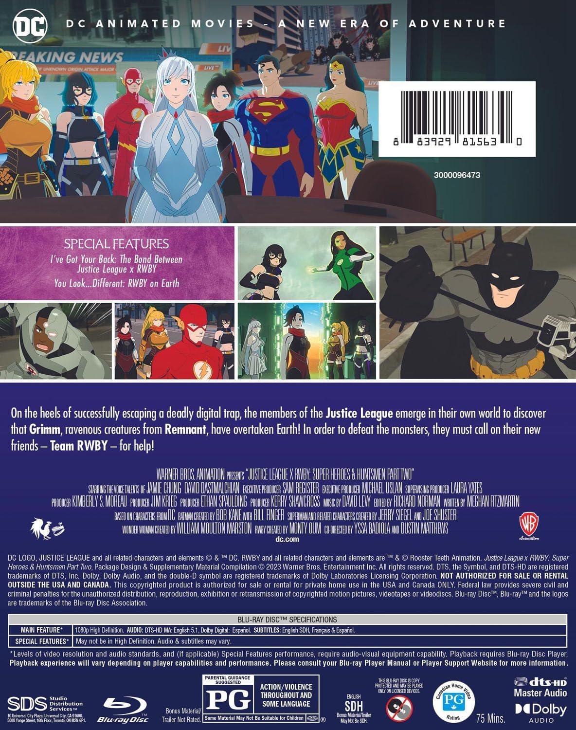 Justice League x RWBY: Super Heroes and Huntsmen Part Two [Blu-Ray] - Image 3