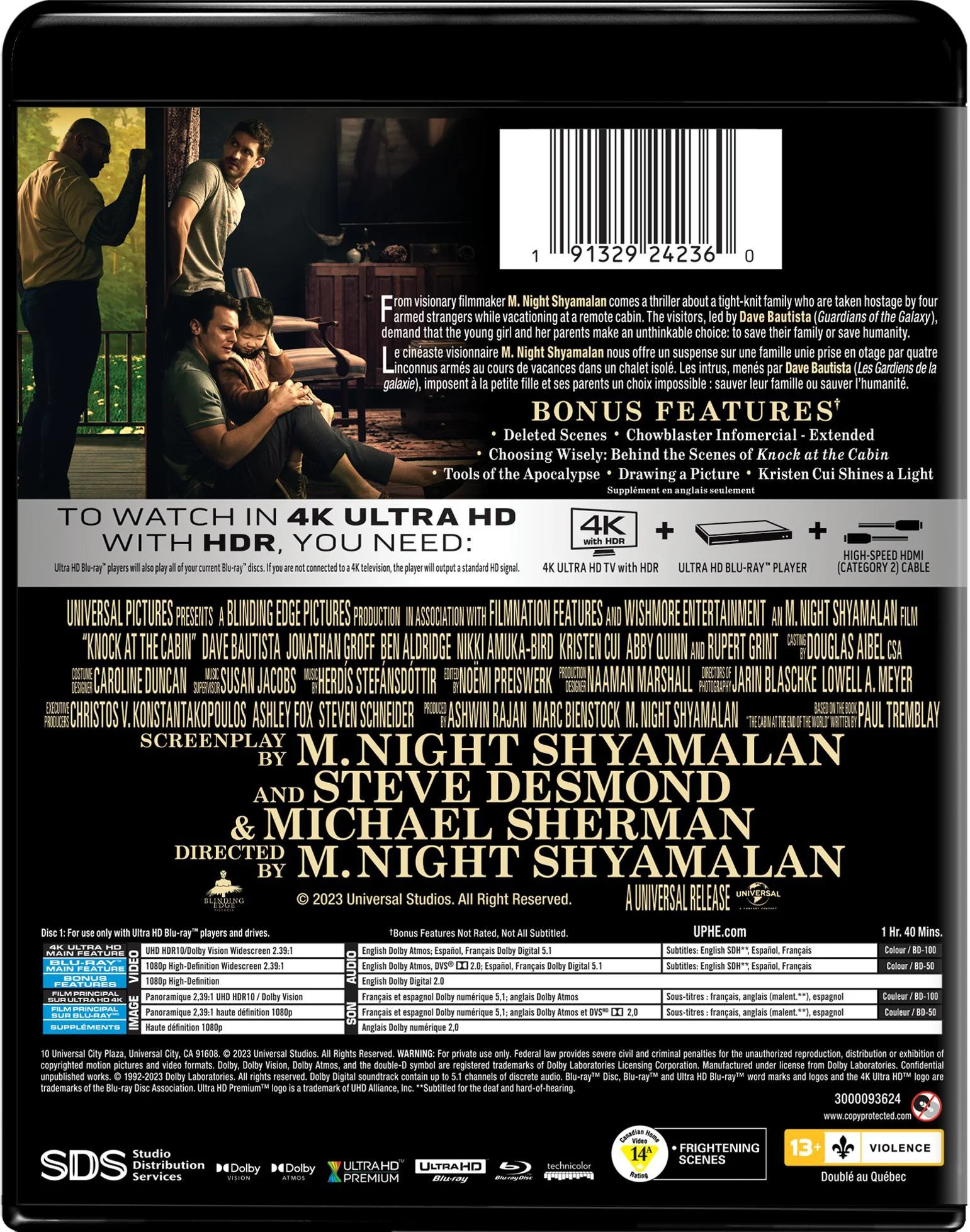 Knock at the Cabin (4K Ultra HD + Blu-ray) [UHD] - Image 3