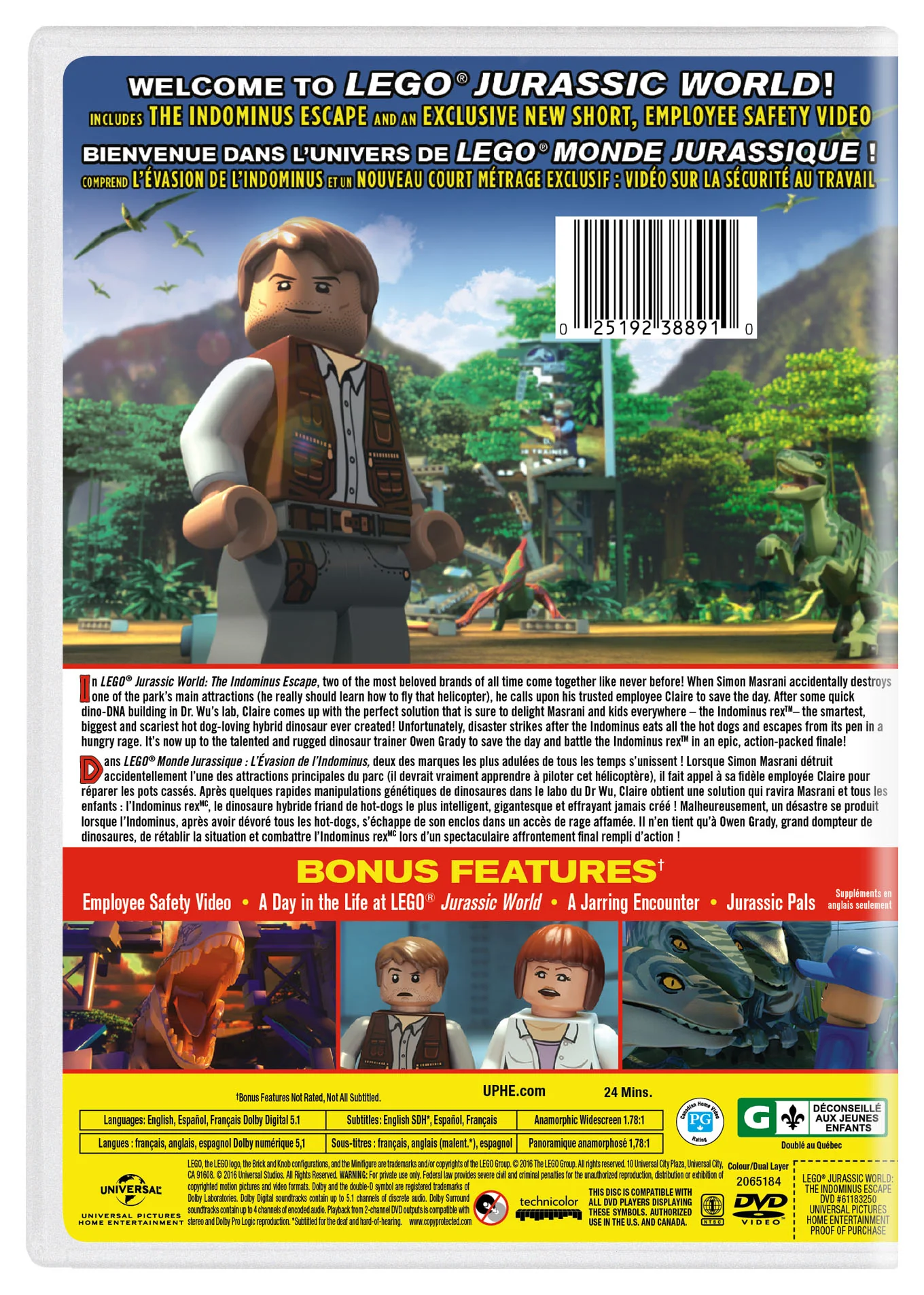 LEGO Jurassic World: The Indominus Escape [DVD] - Image 2