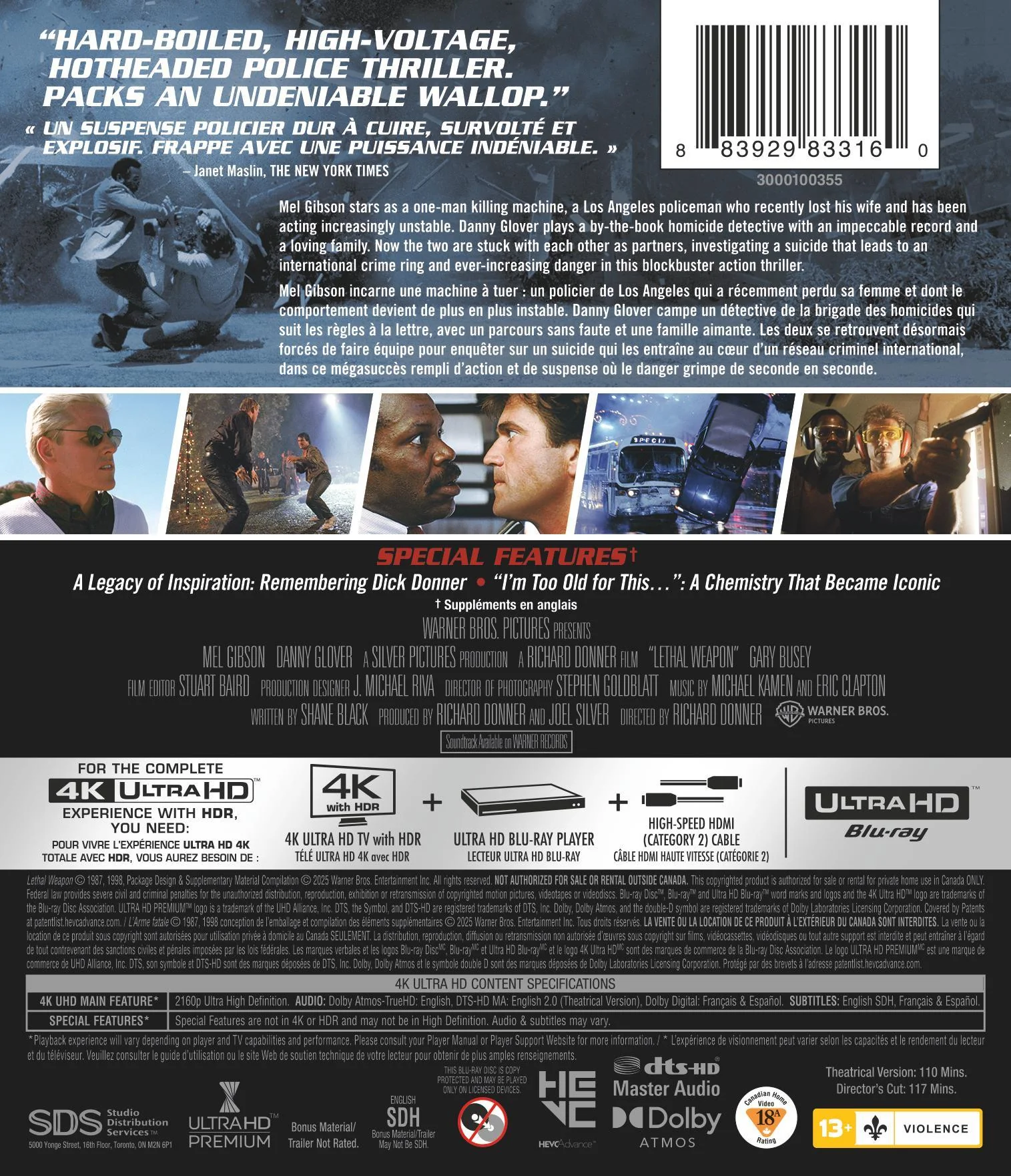 Lethal Weapon (Director's Cut & Theatrical) [UHD] - Image 3