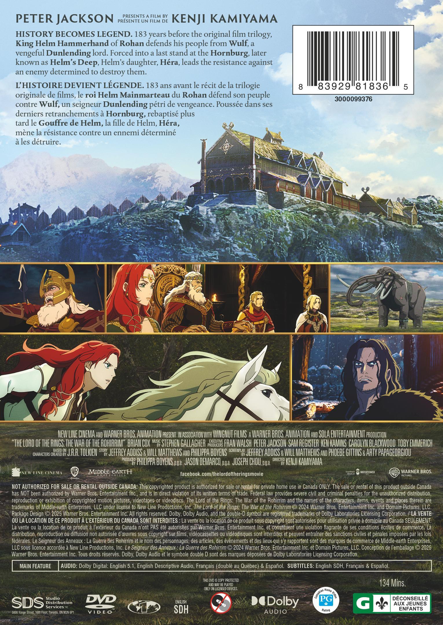 Lord of the Rings: The War of the Rohirrim [DVD] - Image 3