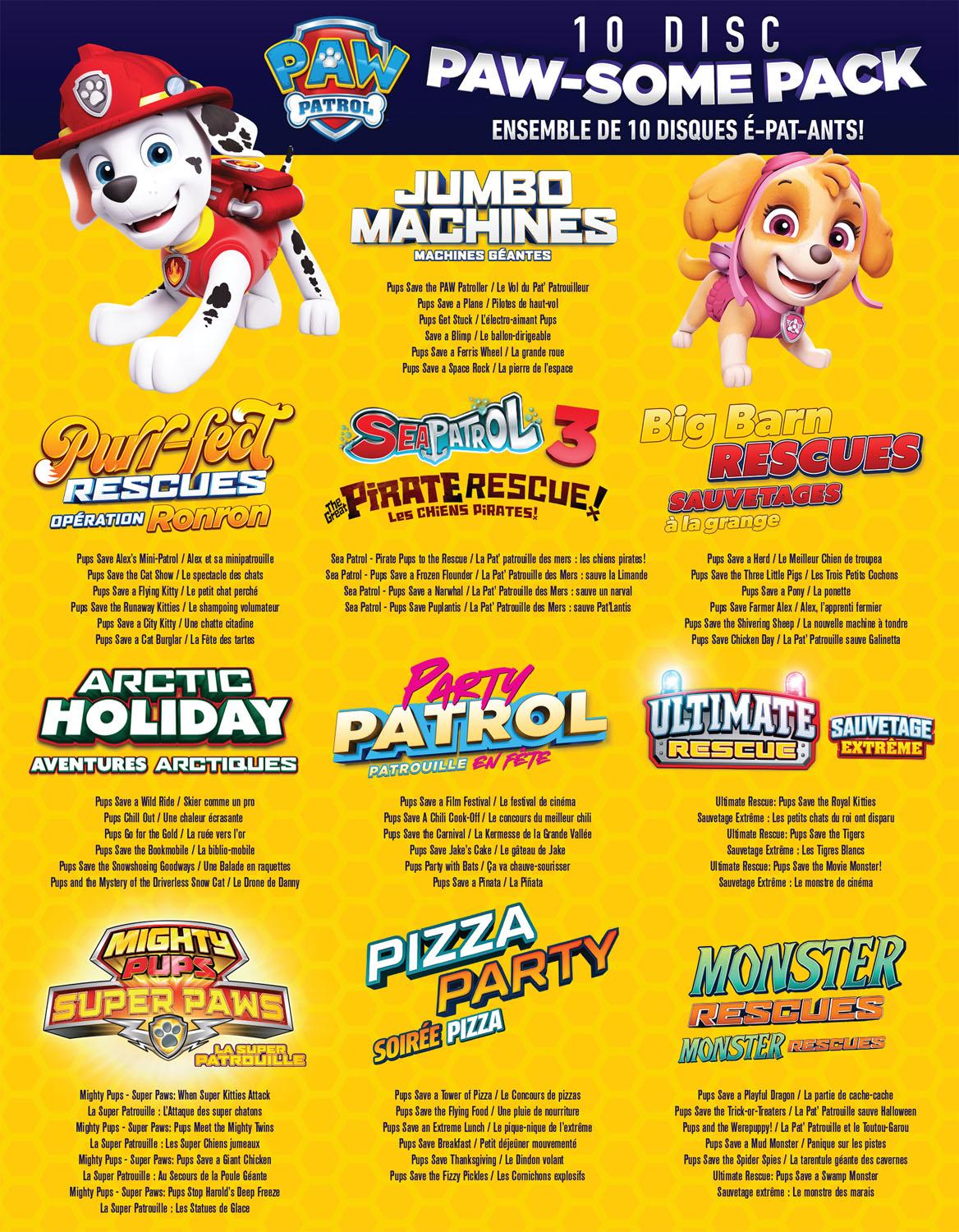 PAW Patrol: 10-Disc Paw-some Pack [DVD] - Image 3