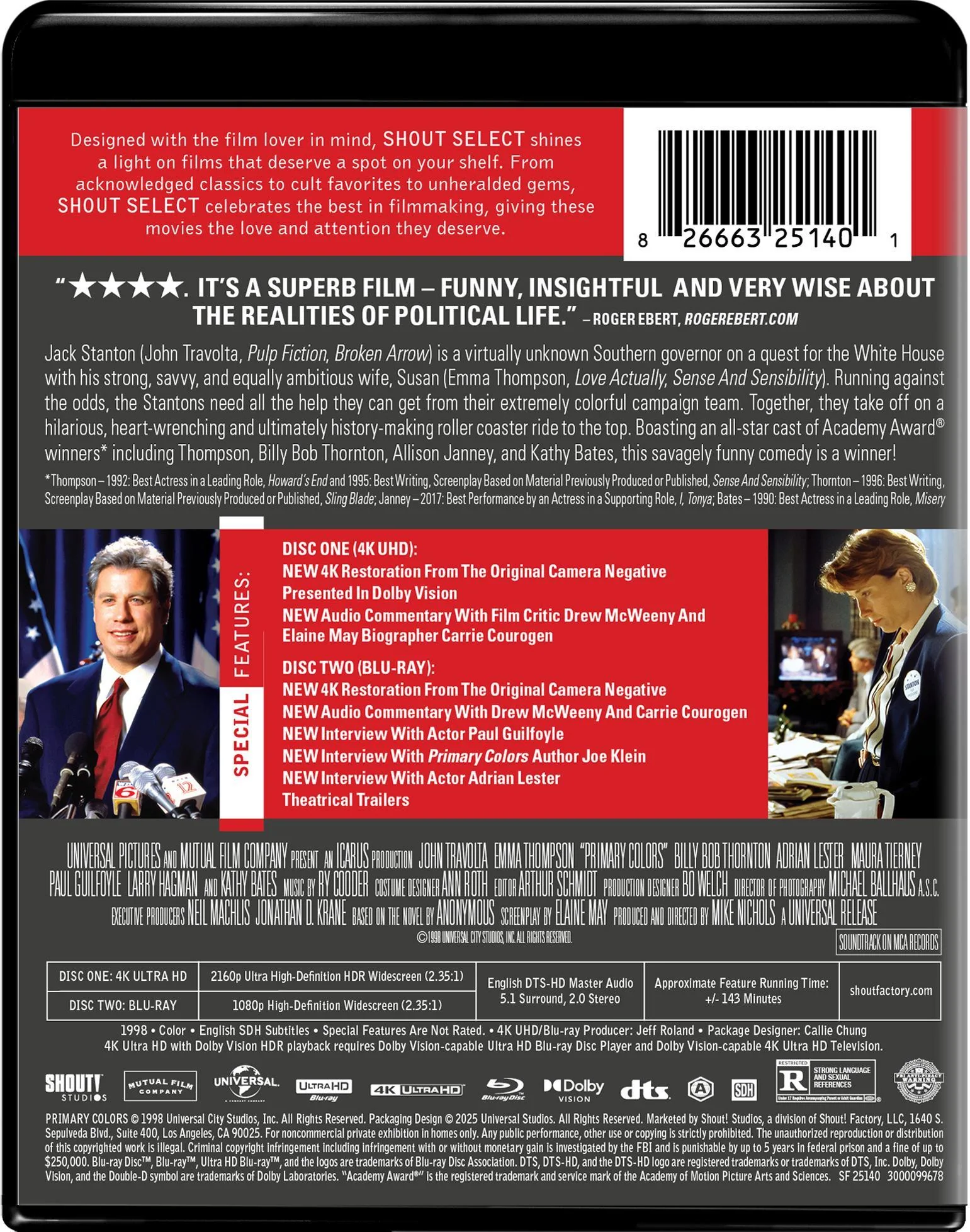 Primary Colors (Collector's Edition) [UHD] - Image 3