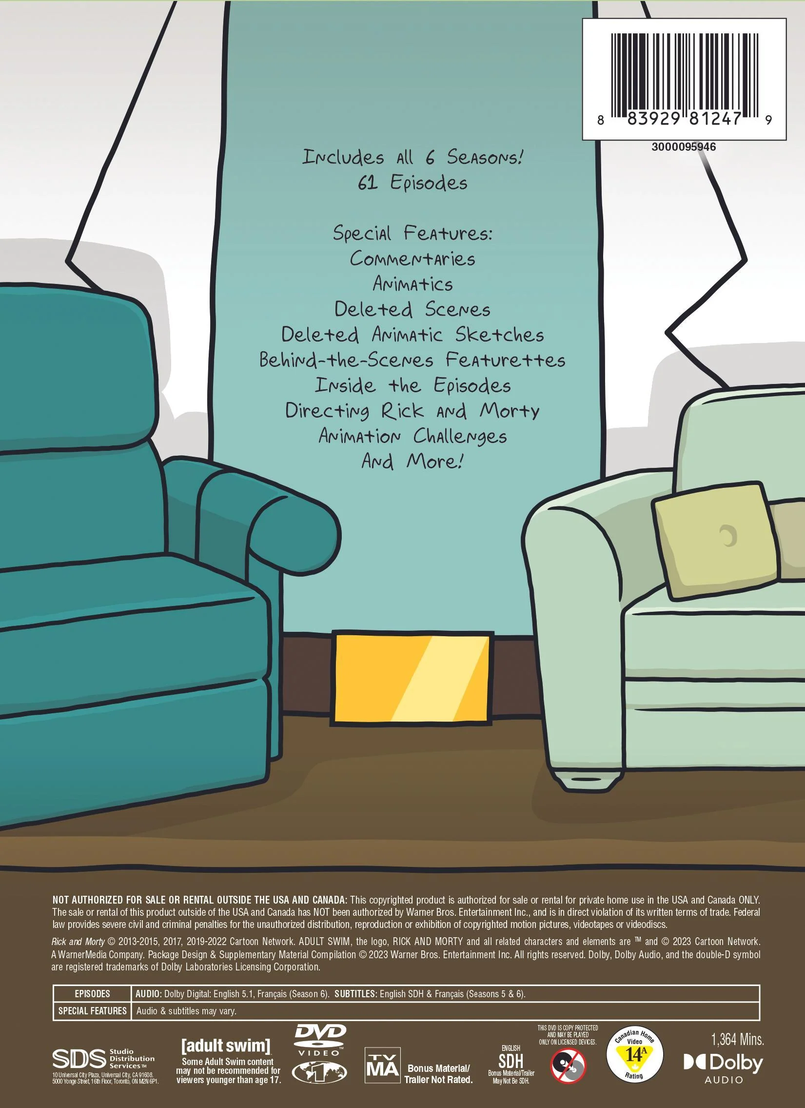 Rick and Morty: Seasons 1-6 (Box Set) [DVD] - Image 3