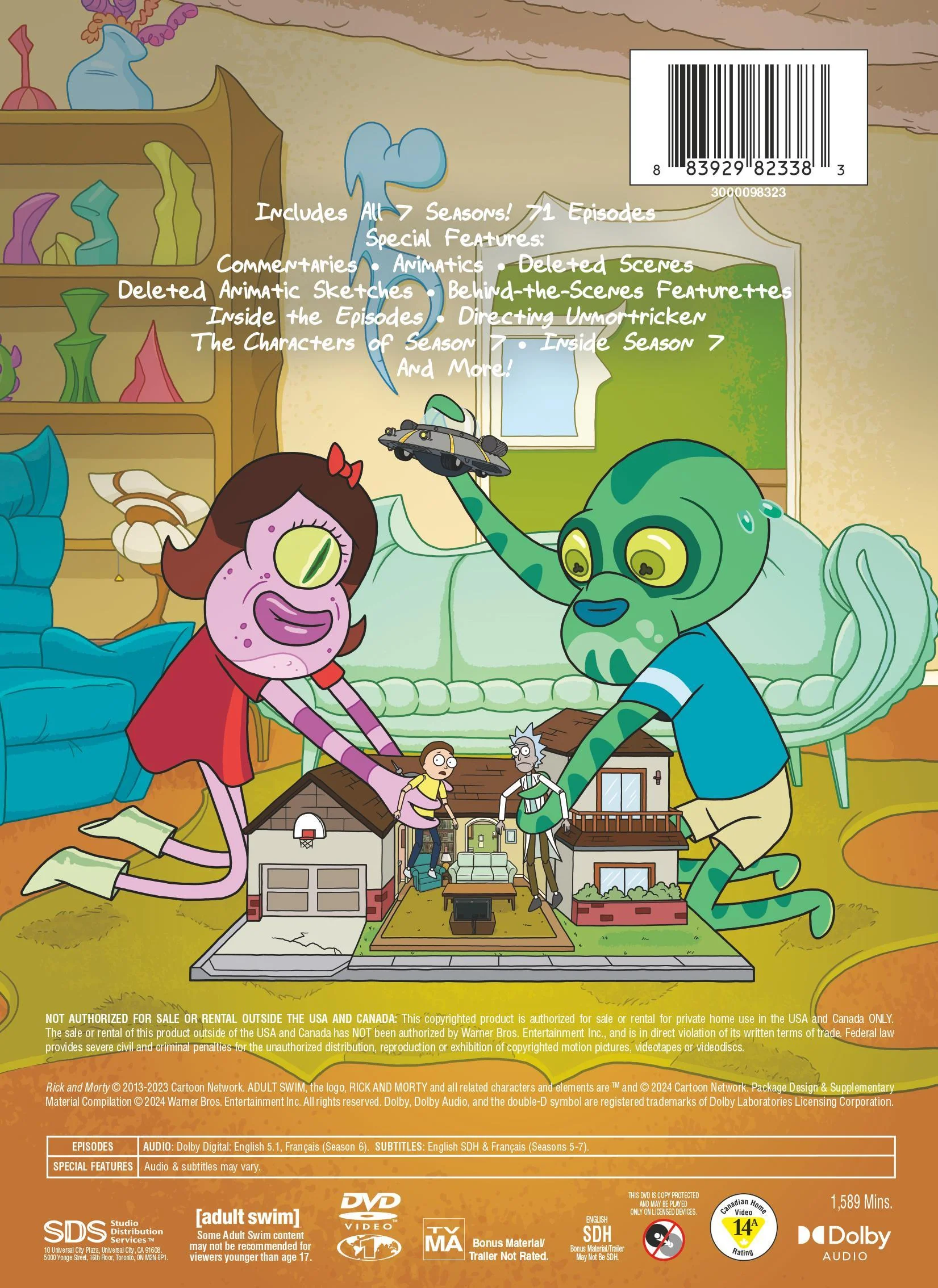 Rick and Morty: The Complete Seasons 1 – 7 [DVD] - Image 3