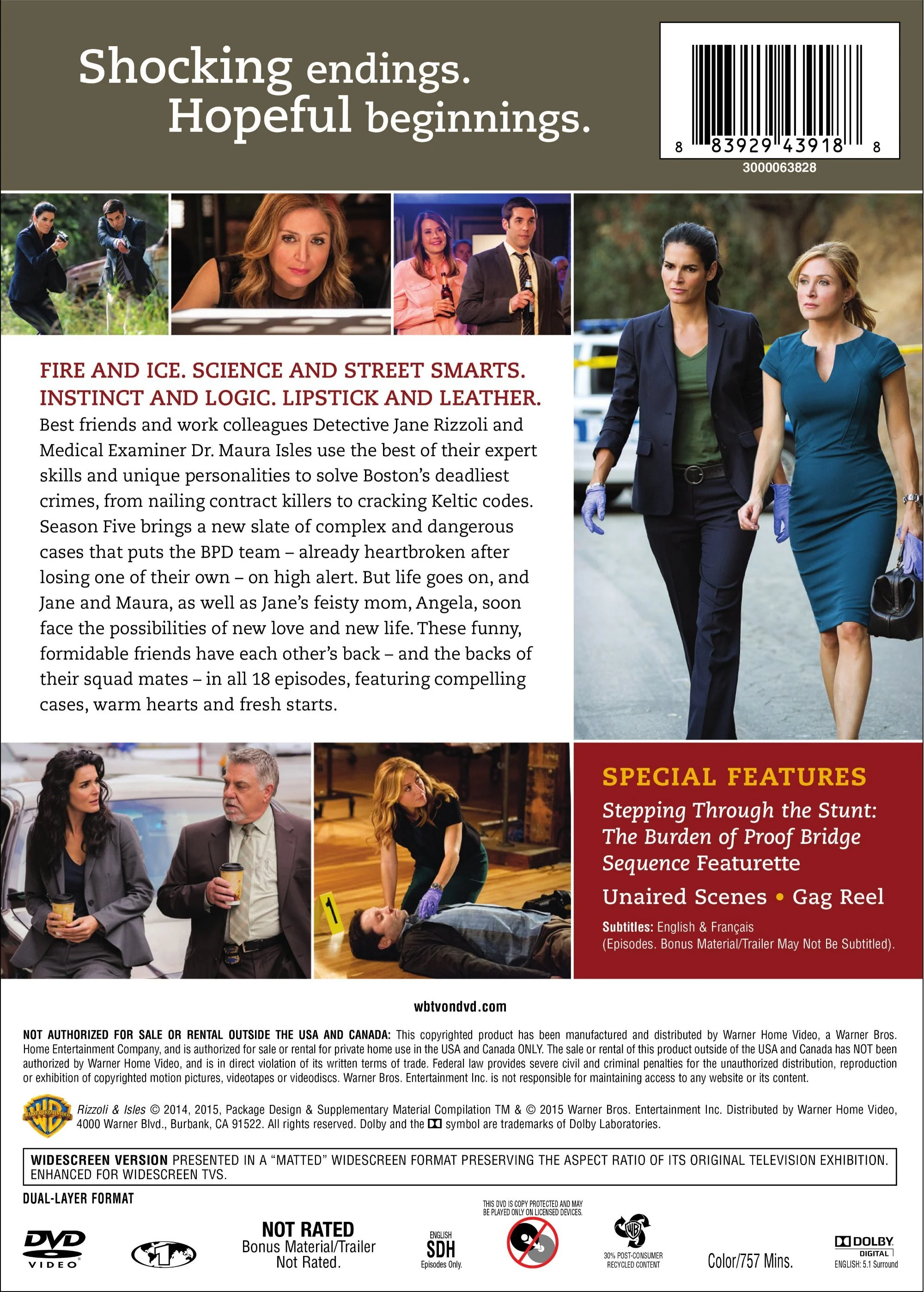 Rizzoli & Isles: The Complete Fifth Season (Box Set) [DVD] - Image 3