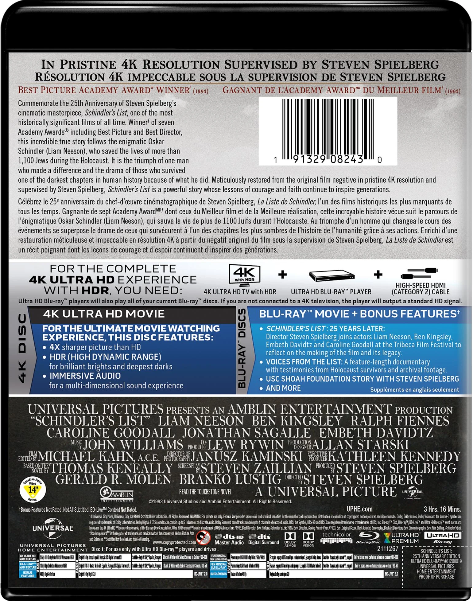 Schindler's List (4K Ultra HD + Blu-ray) [UHD] - Image 3