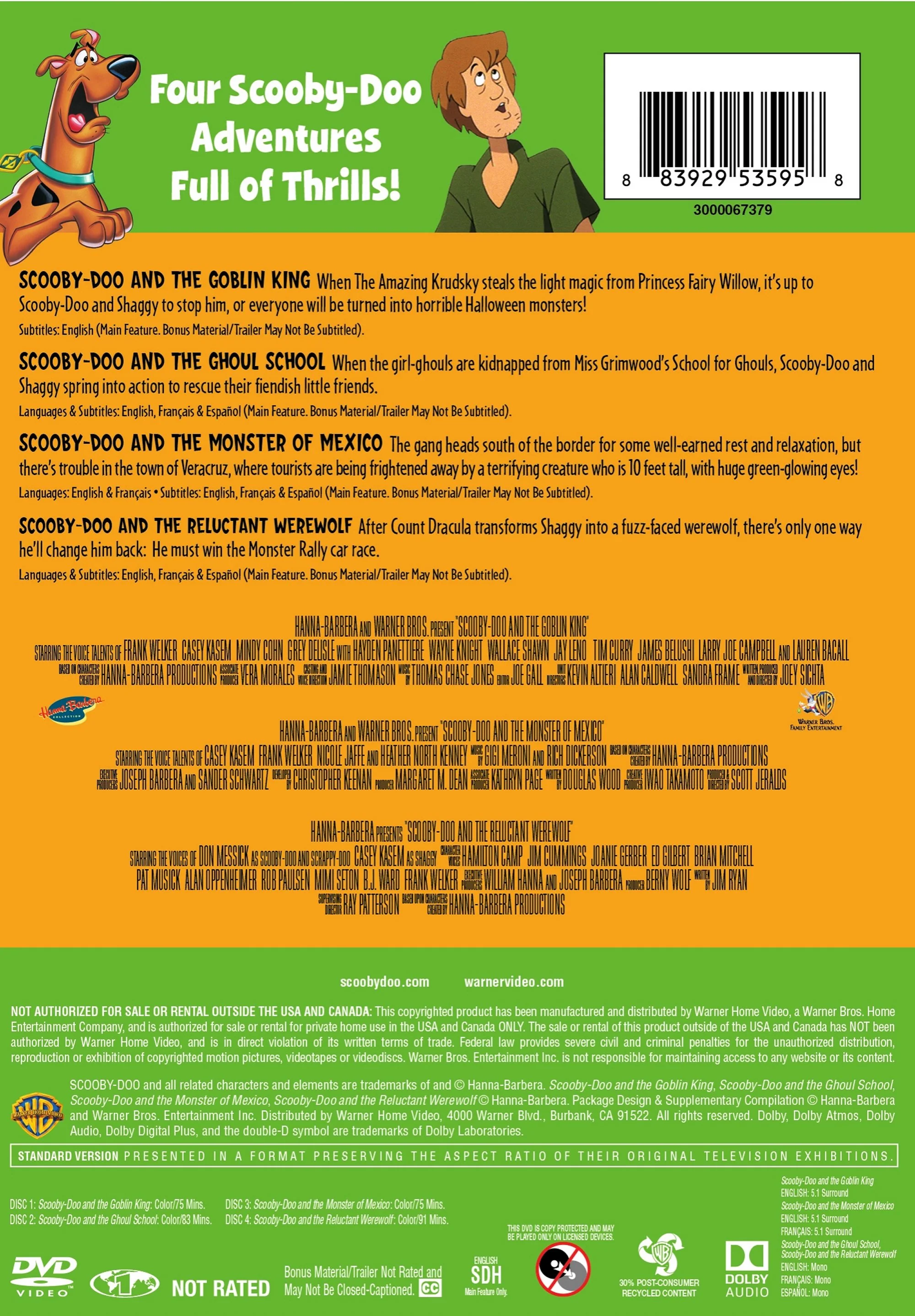 Scooby-Doo!: Monsters (Box Set) [DVD] - Image 3