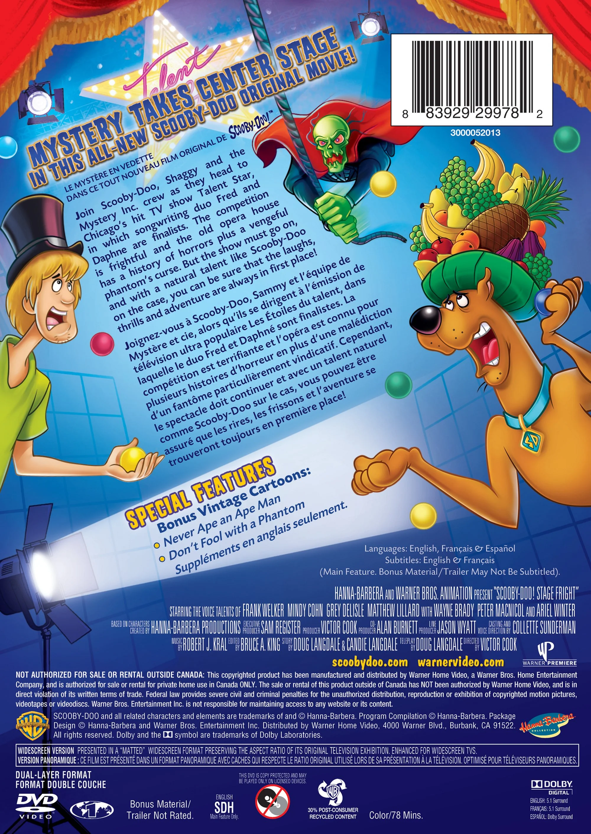 SD! Scooby-Doo! Stage Fright [DVD] - Image 3