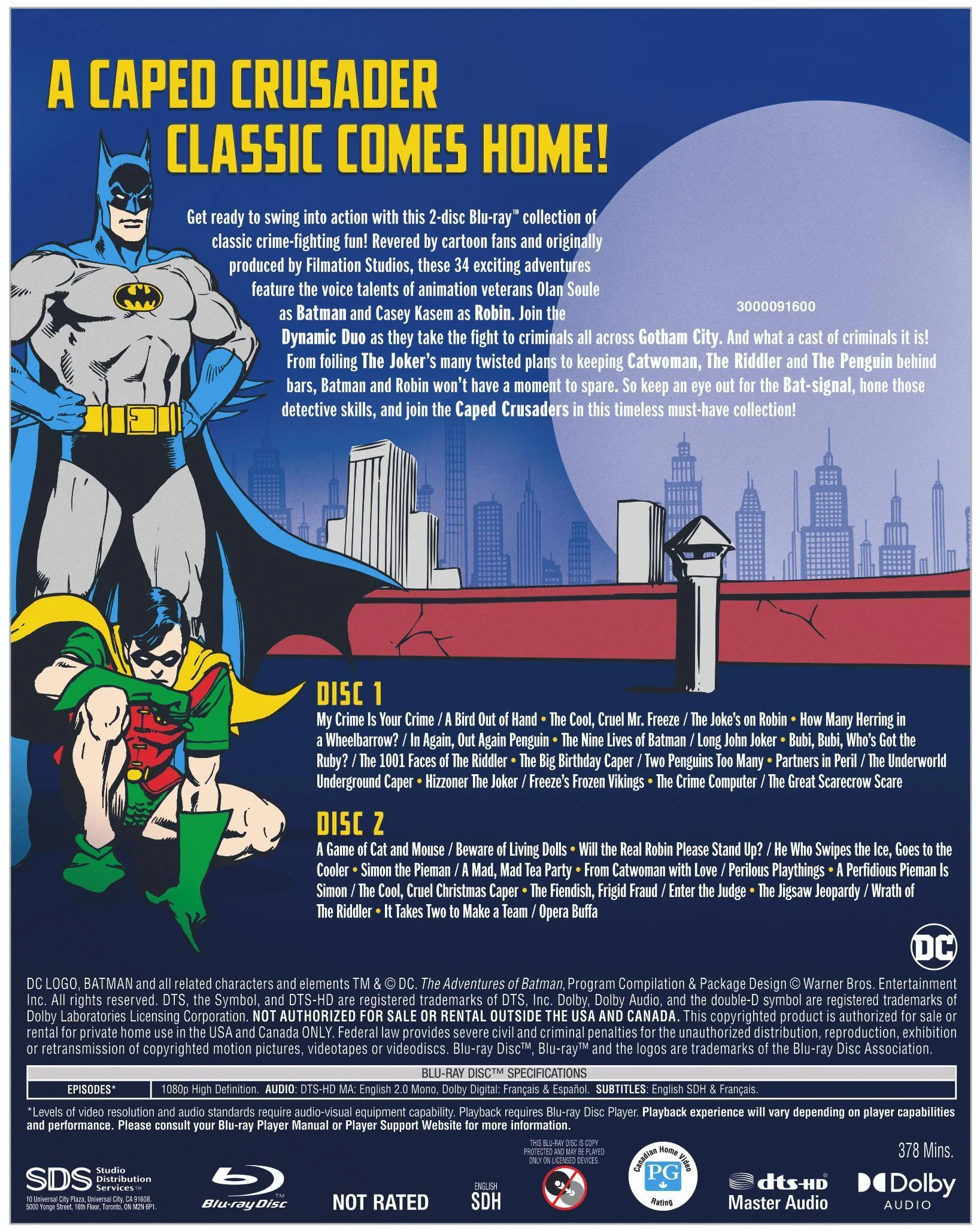 The Adventures of Batman: The Complete Collection [Blu-ray] - Image 3