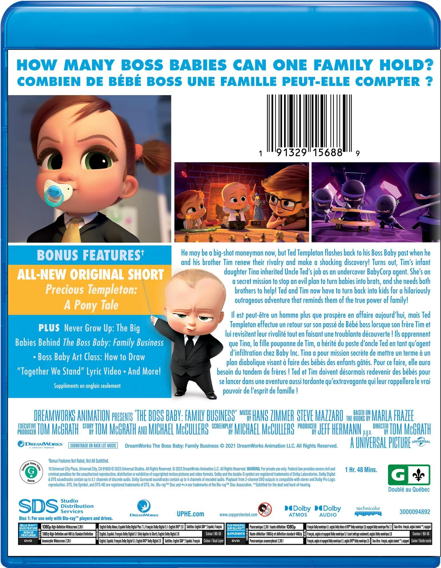 The Boss Baby: Family Business (Blu-ray + DVD) [Blu-Ray] - Image 3