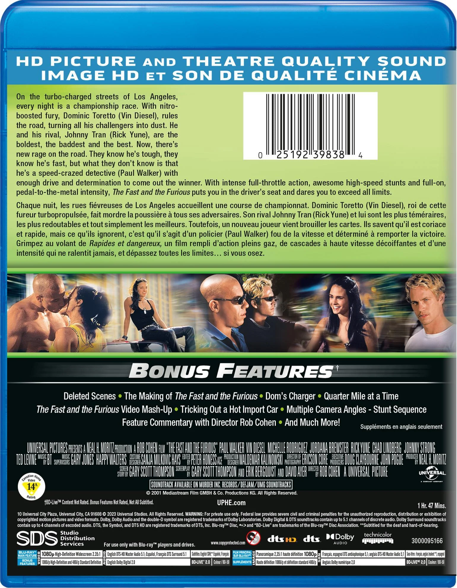 The Fast and the Furious [Blu-Ray] - Image 3