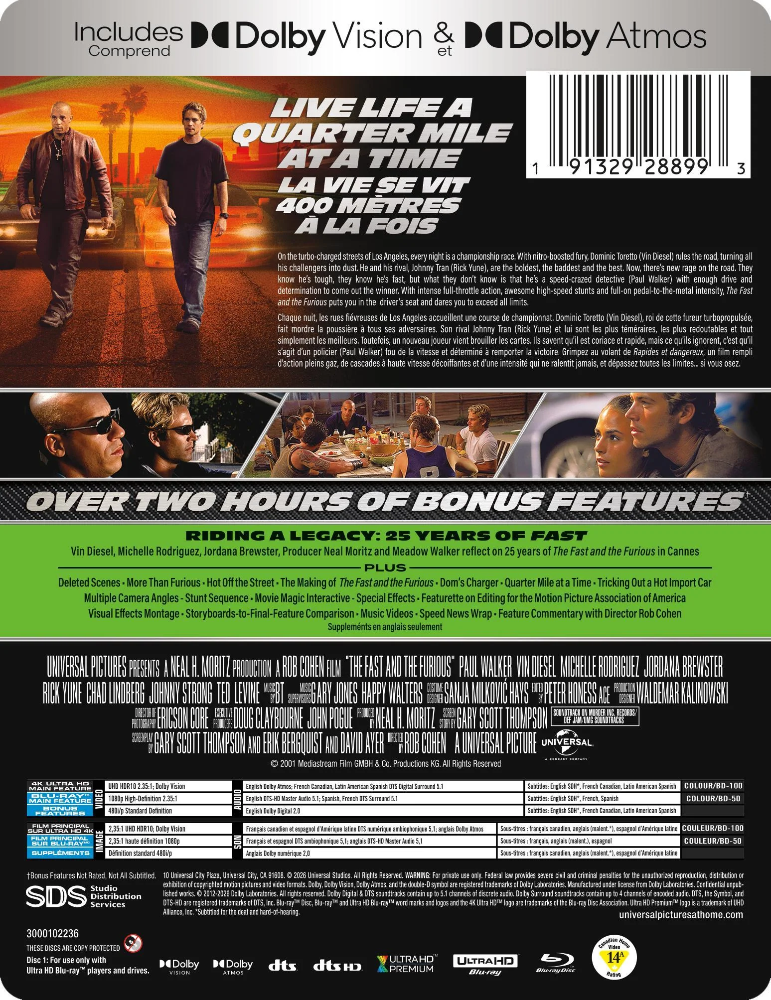 The Fast and The Furious  - Limited Edition Steelbook (25th Anniversary Edition) [UHD] - Image 4