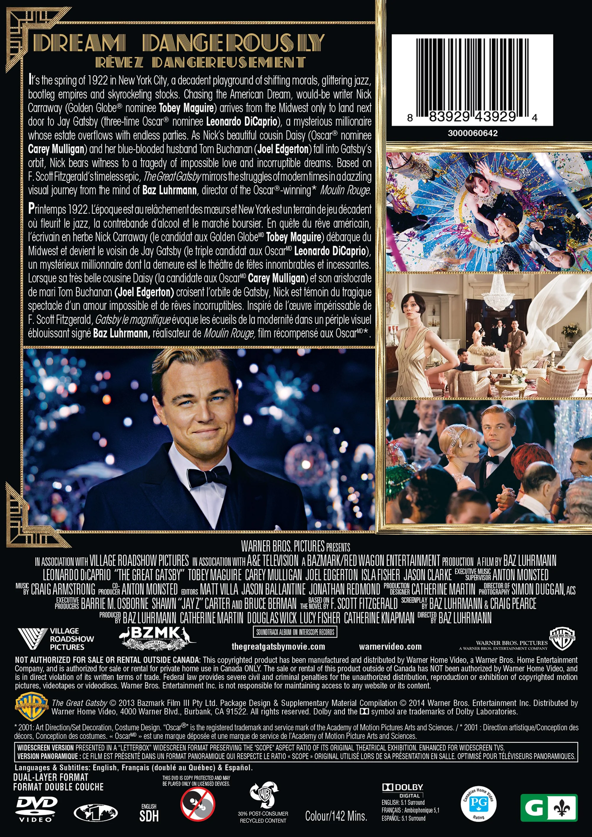 The Great Gatsby [DVD] - Image 3