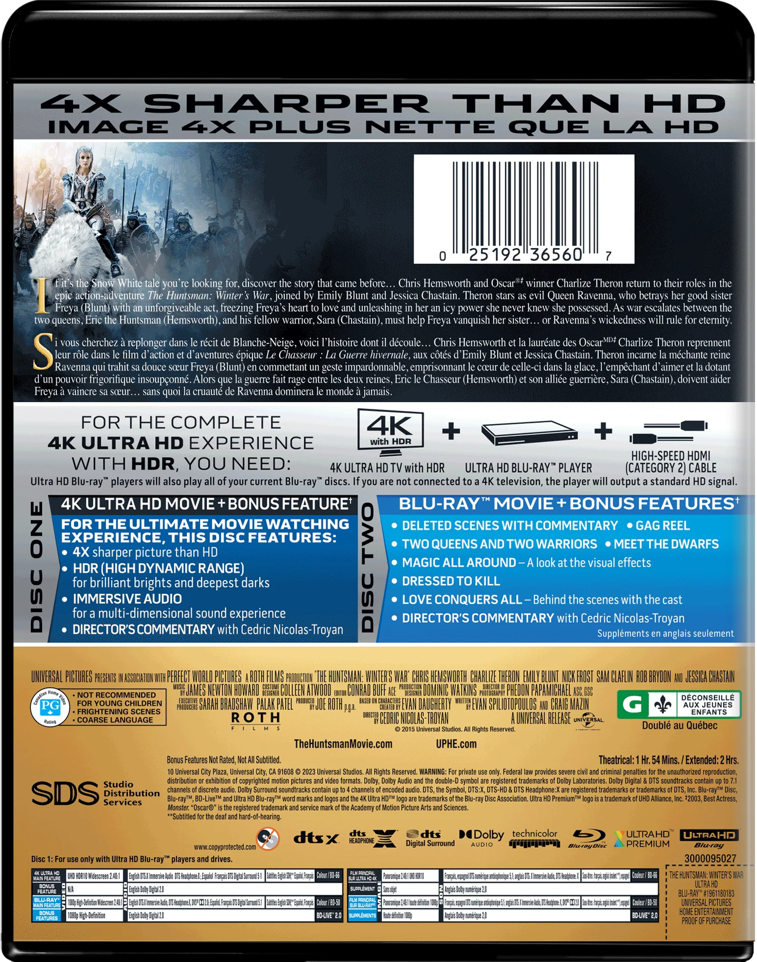 The Huntsman: Winter's War (4K Ultra HD + Blu-ray) [UHD] - Image 3