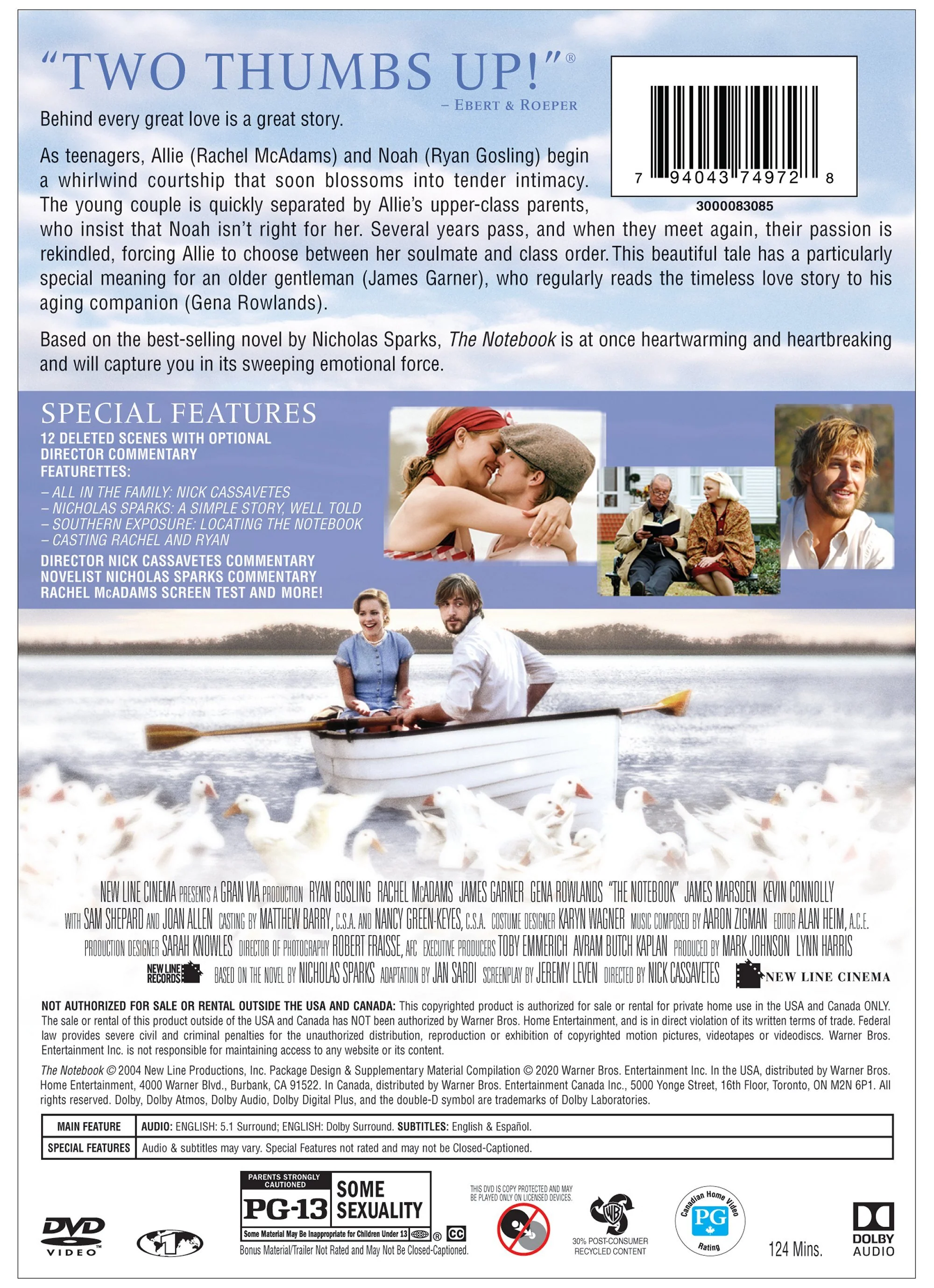 The Notebook [DVD] - Image 3