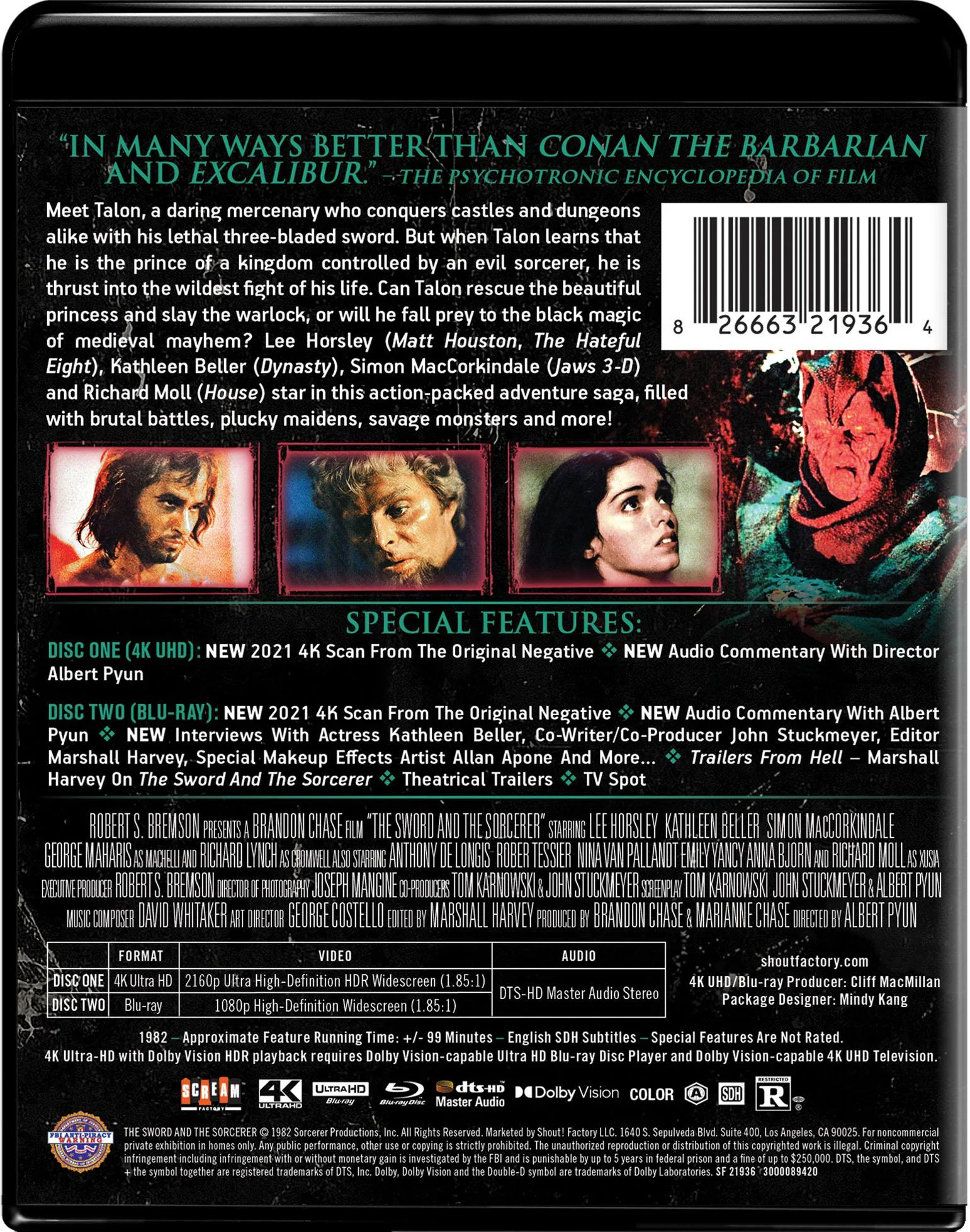 The Sword and the Sorcerer - Collector's Edition 4K Ultra HD + Blu-ray [UHD] - Image 3