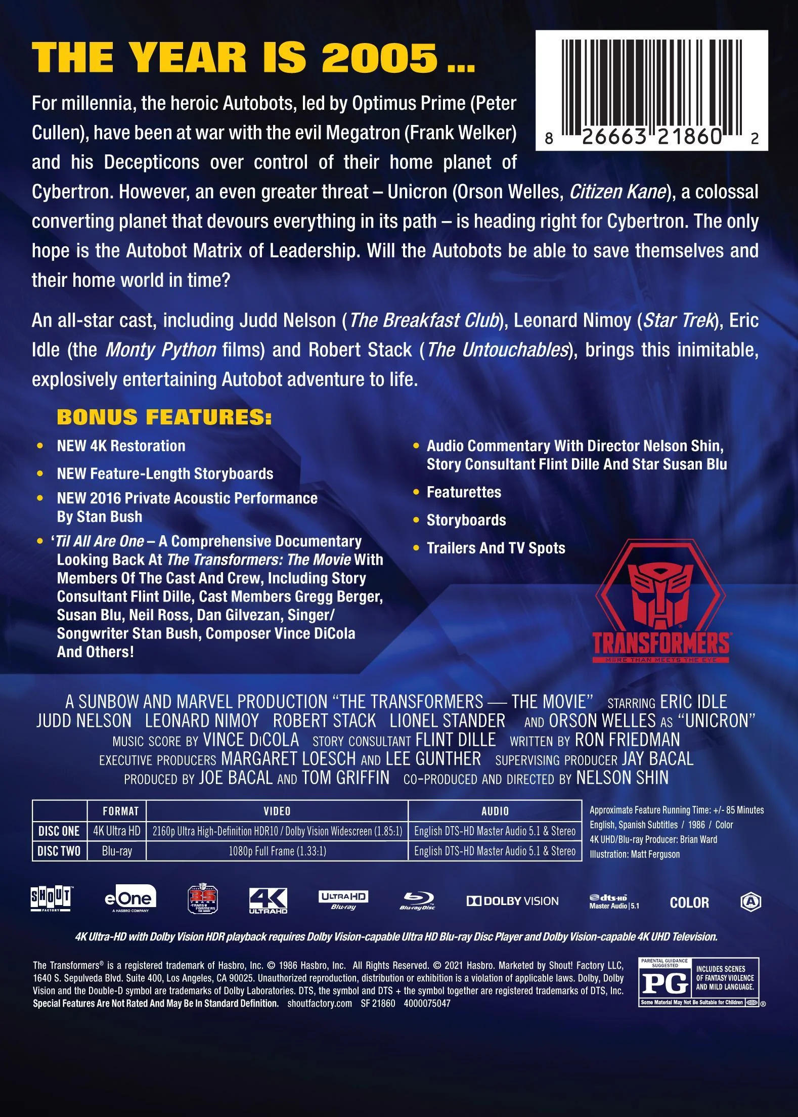 The Transformers: The Movie - Limited Edition Steelbook (35th Anniversary Edition) [UHD] - Image 3