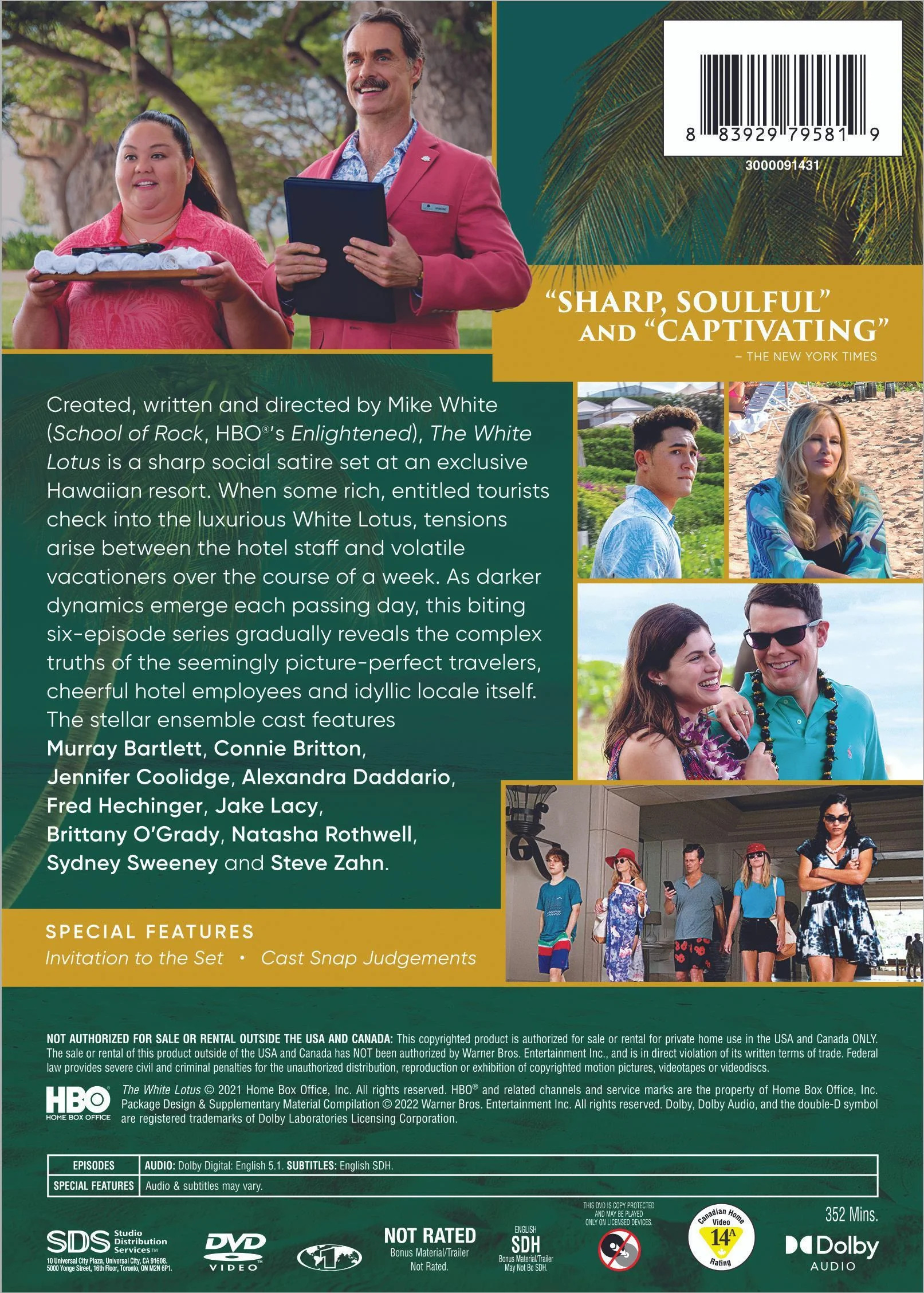 The White Lotus: The Complete First Season [DVD] - Image 3