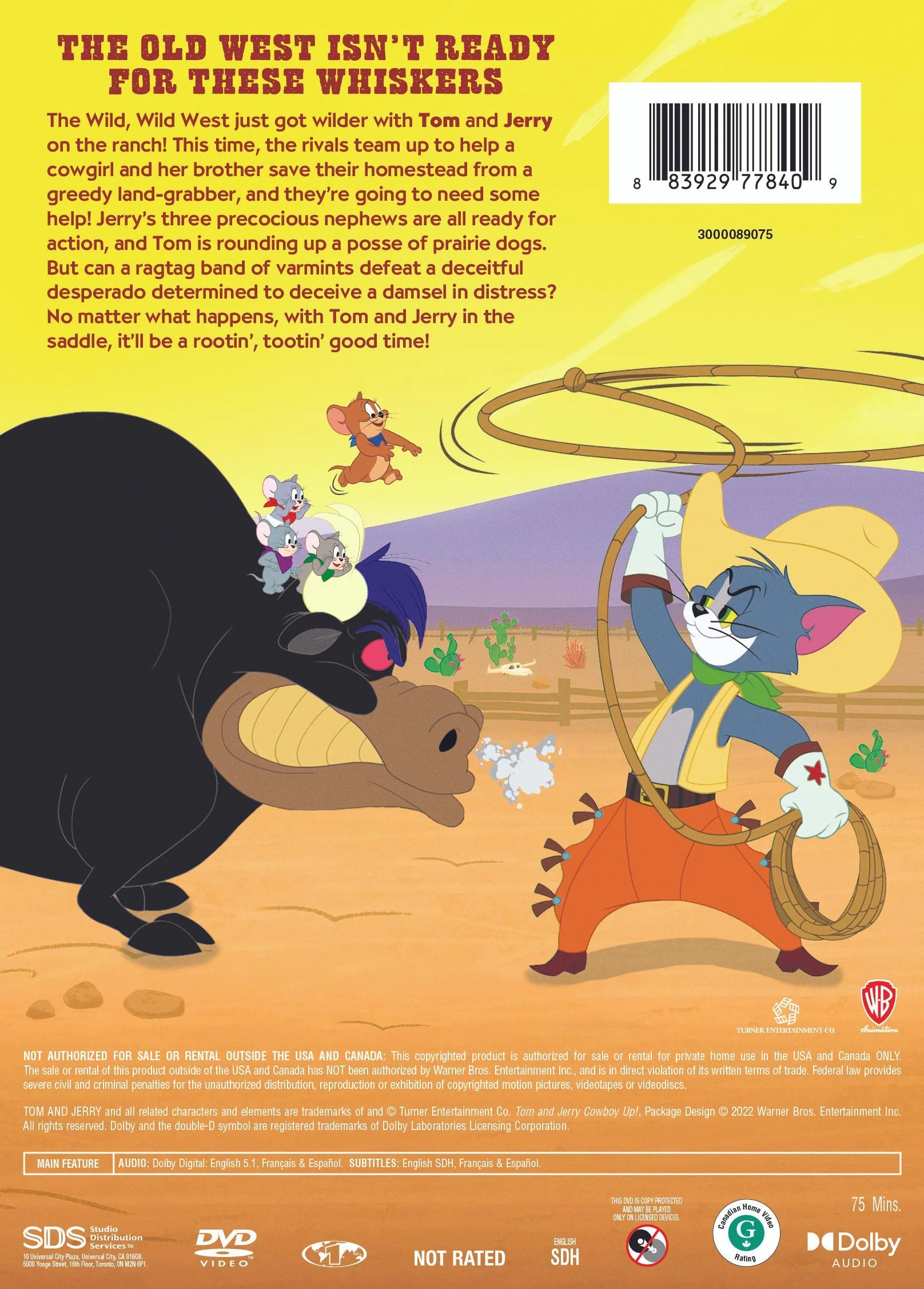Tom and Jerry: Cowboy Up [DVD] - Image 3