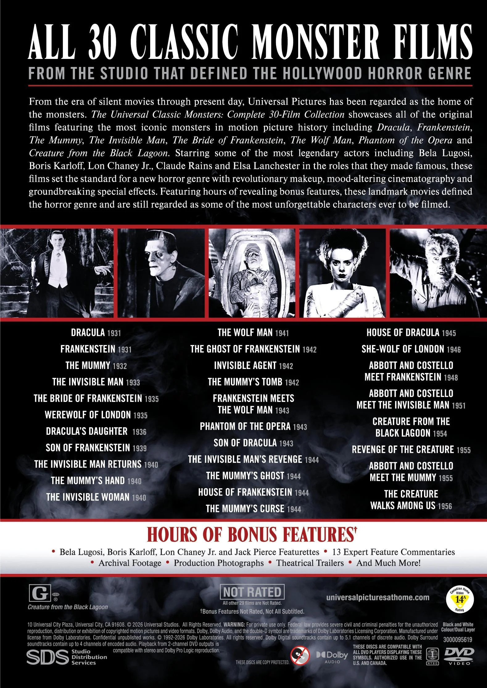 Universal Classic Monsters: Complete 30-Film Collection [DVD] - Image 3
