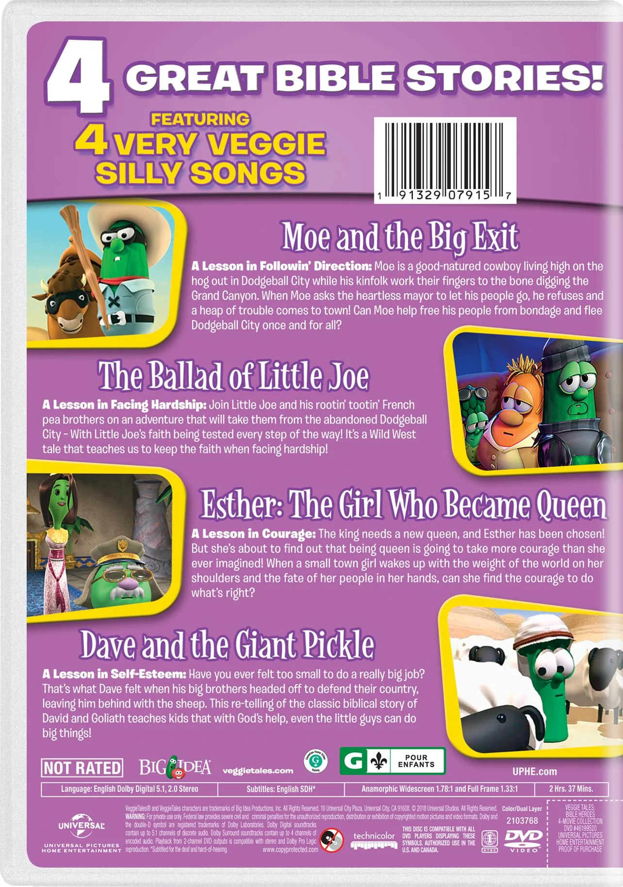 VeggieTales: Bible Heroes 4-Movie Collection [DVD] - Image 3