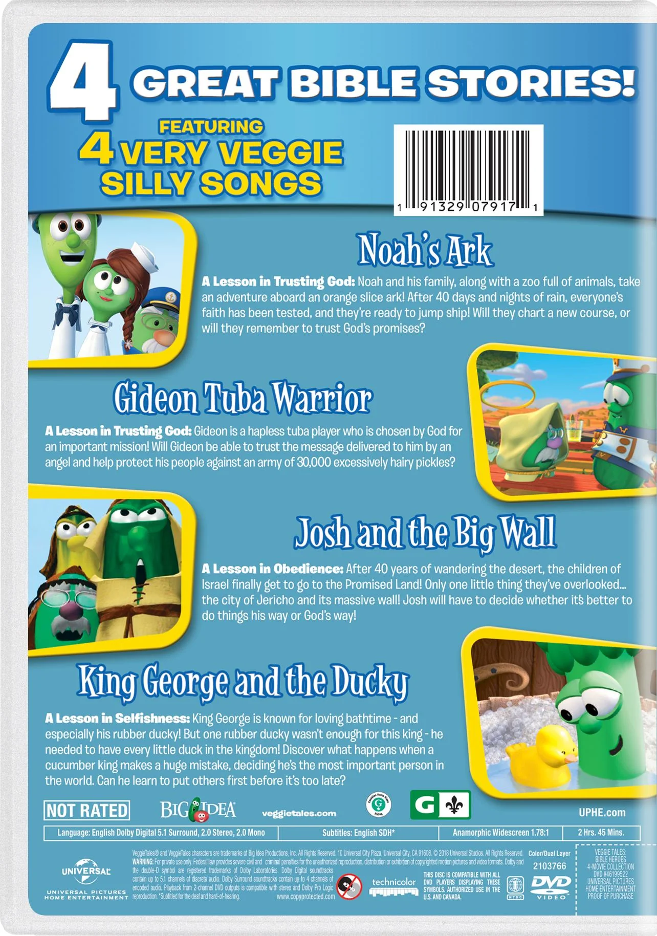 VeggieTales: Bible Heroes 4-Movie Collection [DVD] - Image 3